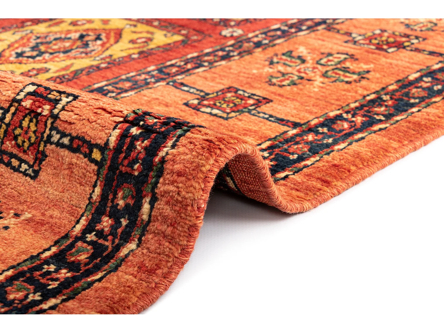 Tappeto in lana 103x177 arancia Kashkuli