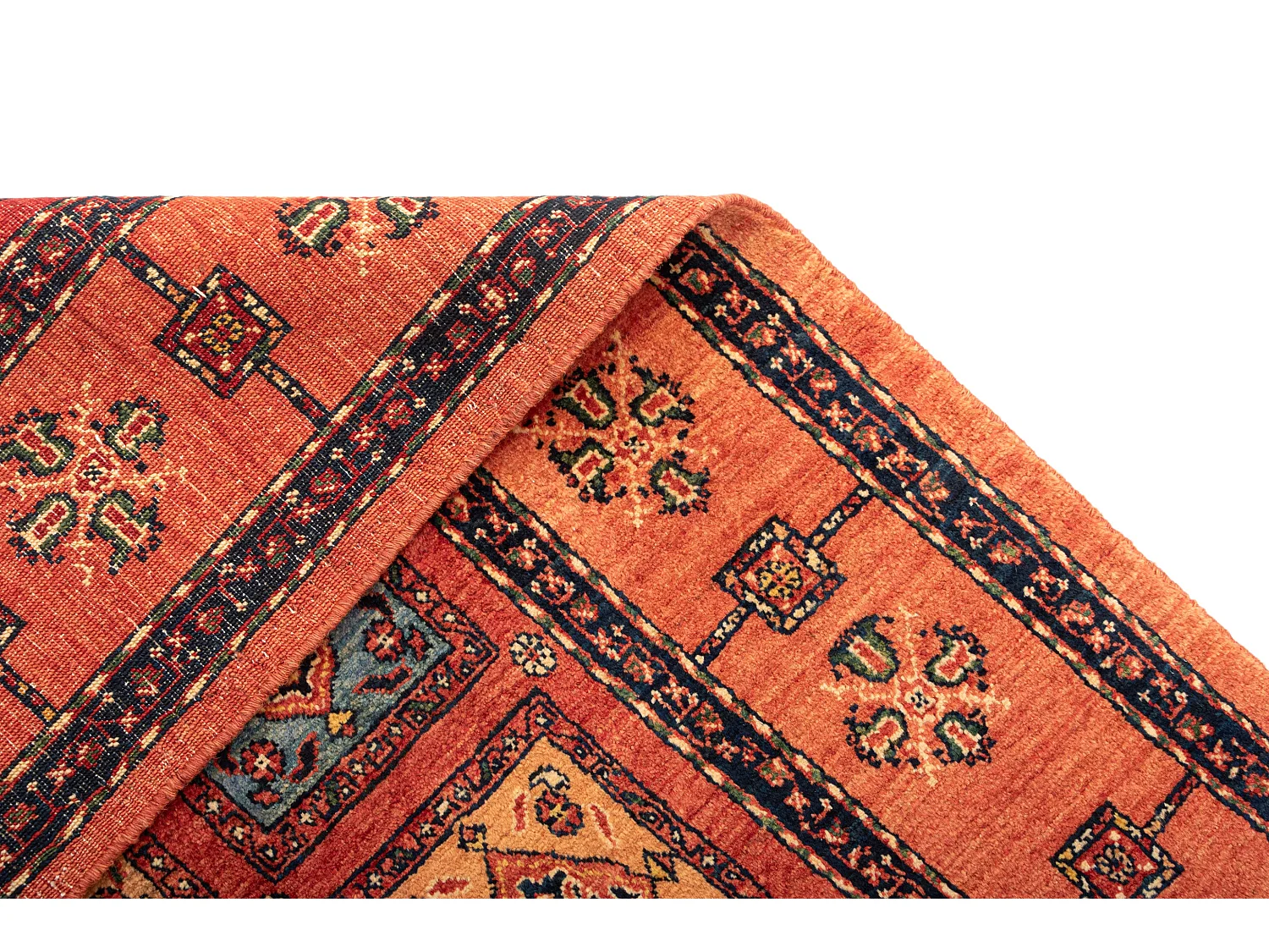 Tapis de laine 103x177 orange Kashkuli
