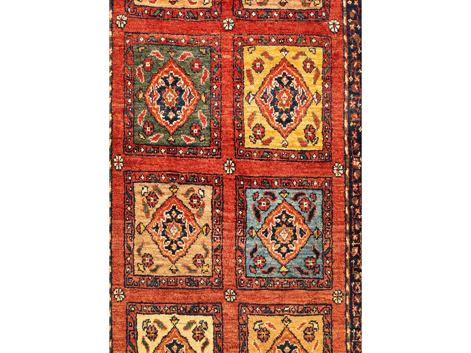 Tapis de laine 103x177 orange Kashkuli