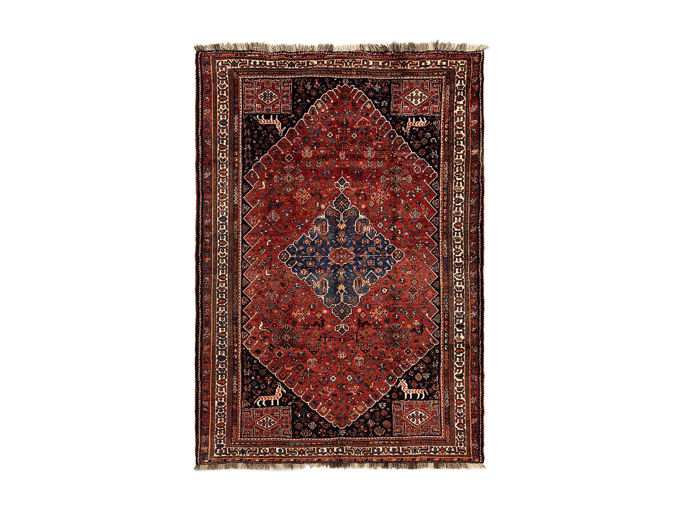 N° 84 Tapis fait main Nomad Kelim pièce unique couleur nature laine sur