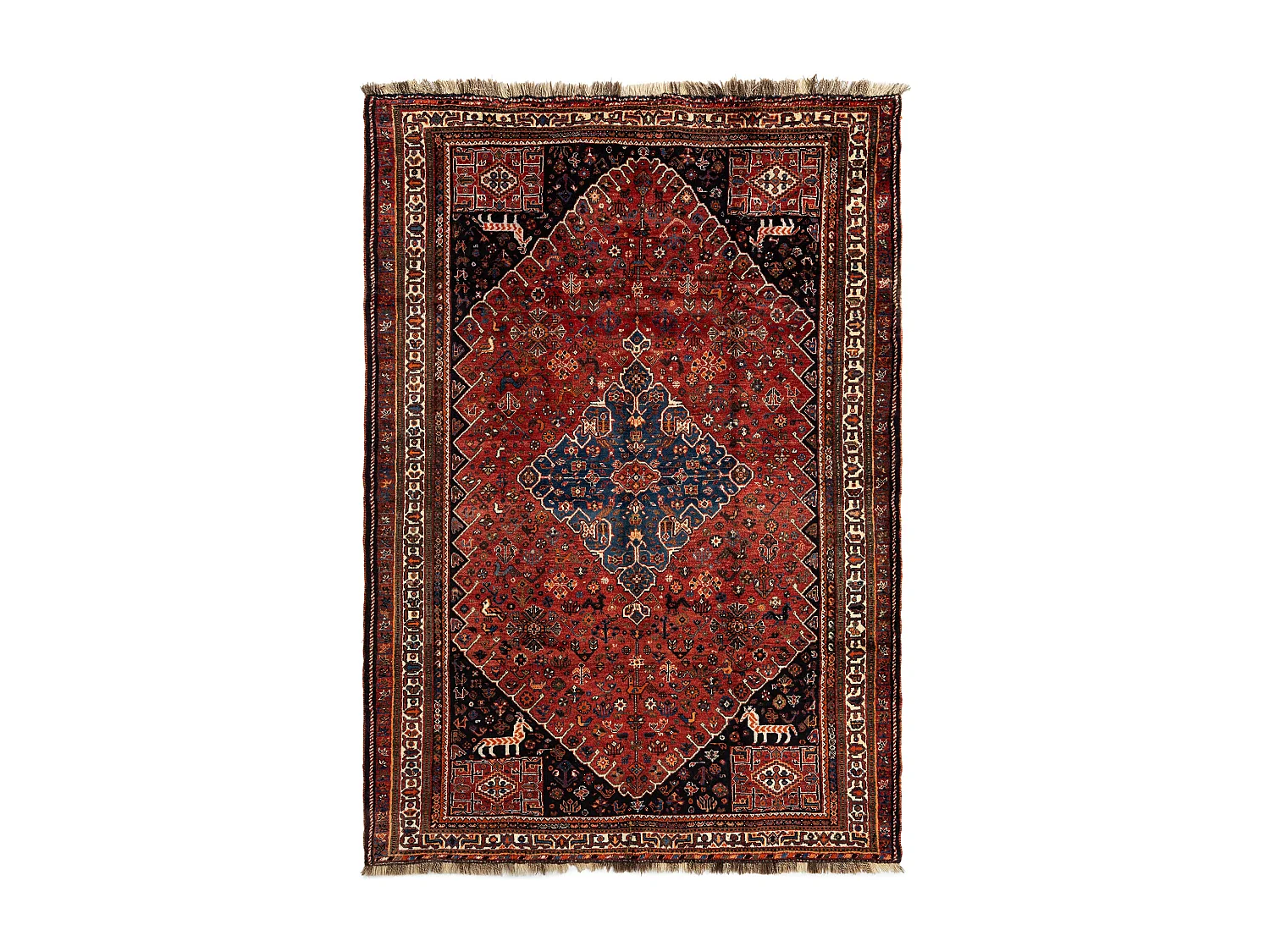 Tapis de laine 176x258 rouge Ghashghai