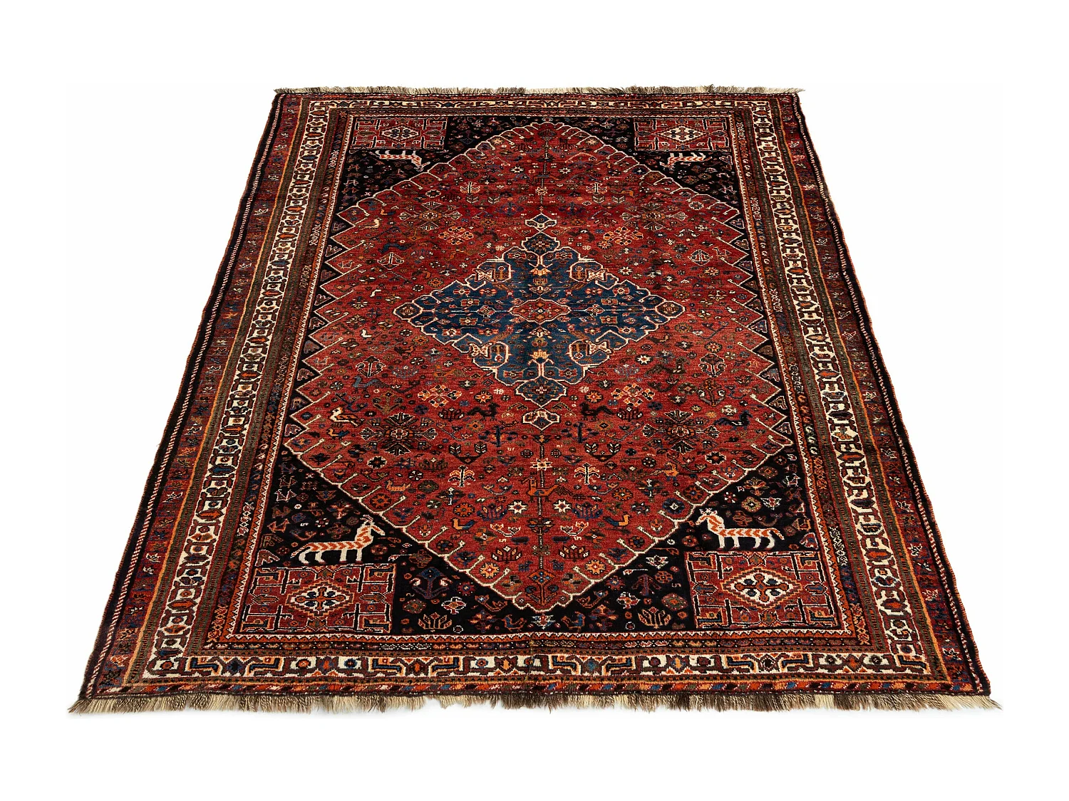 Tapis de laine 176x258 rouge Ghashghai