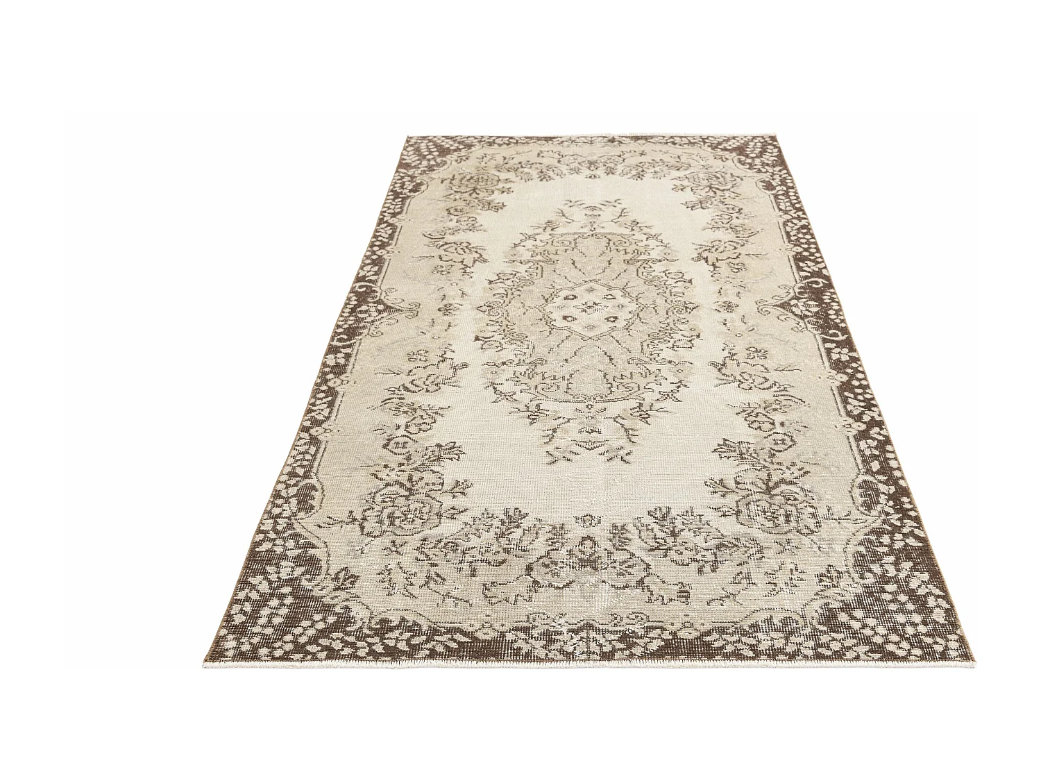 Tapis de laine 112x206 brun Ultra Vintage