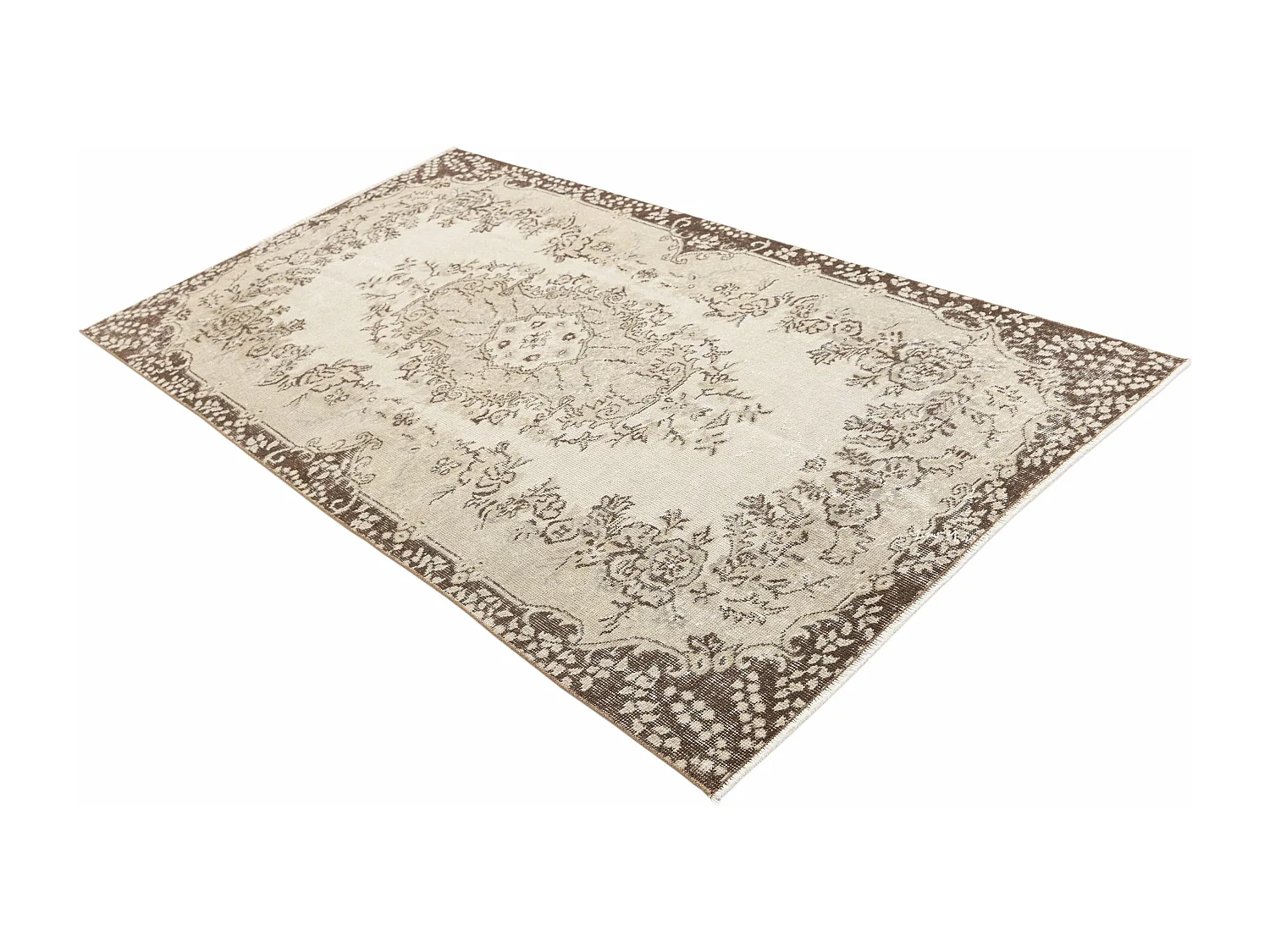 Tapis de laine 112x206 brun Ultra Vintage