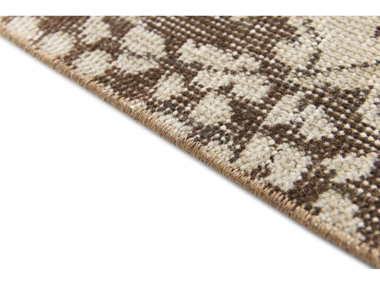 Tapis de laine 112x206 brun Ultra Vintage