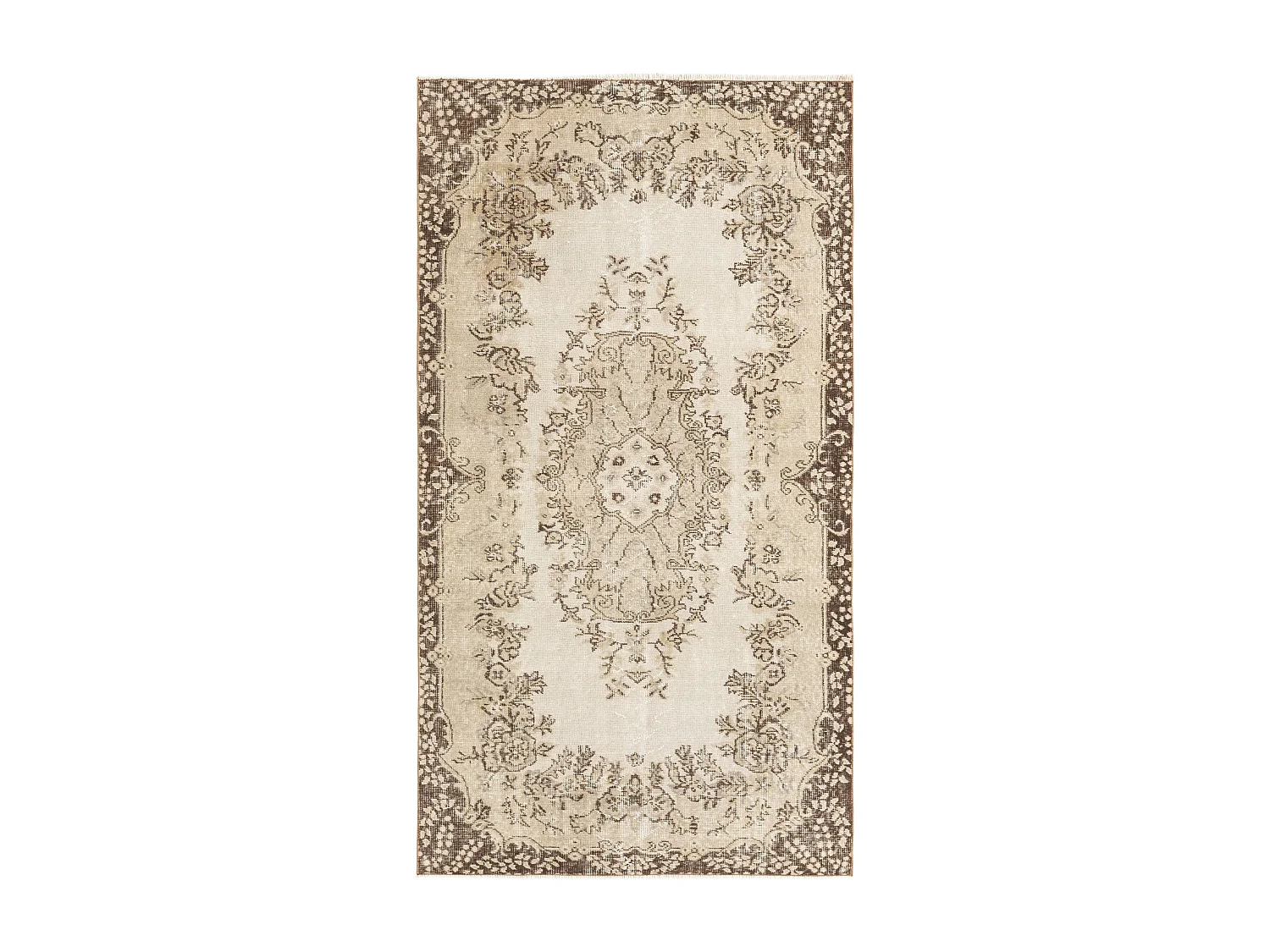 Tapis de laine 112x206 brun Ultra Vintage