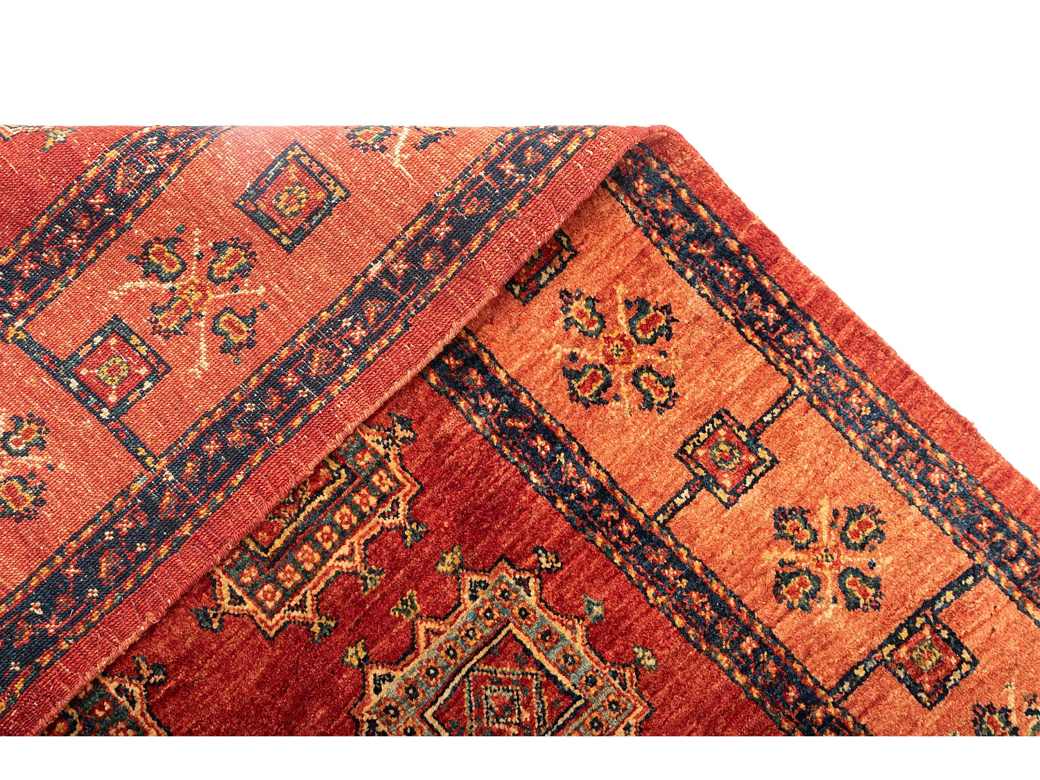 Wollteppich 108x161 Orange Kashkuli