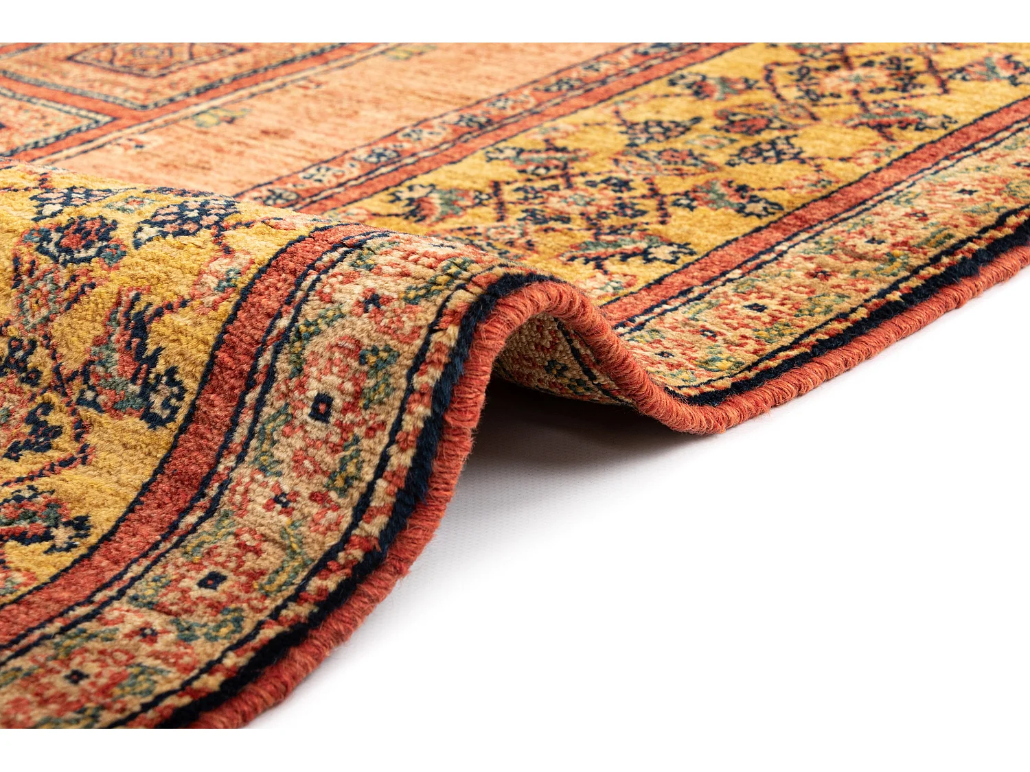 Tapis de laine 109x159 brun Kashkuli