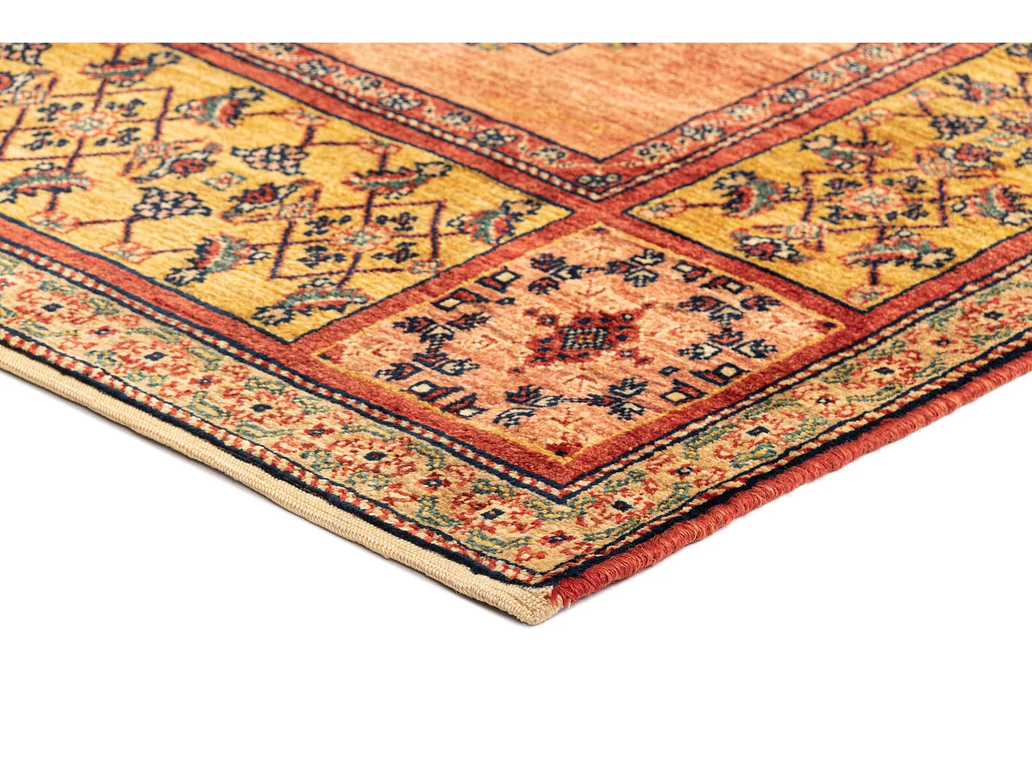 Tapis de laine 109x159 brun Kashkuli
