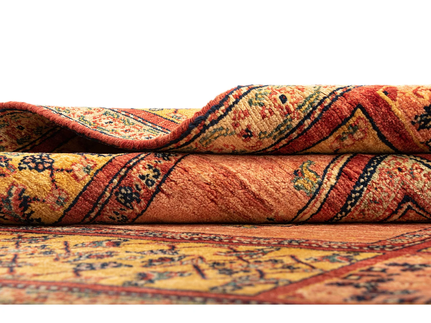 Tapis de laine 109x159 brun Kashkuli