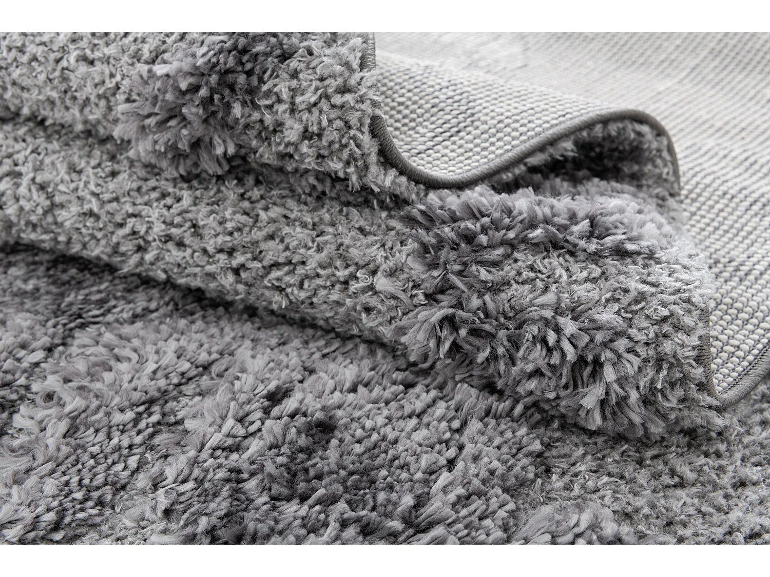 Tapis shaggy 160x245 gris Thun Scutum