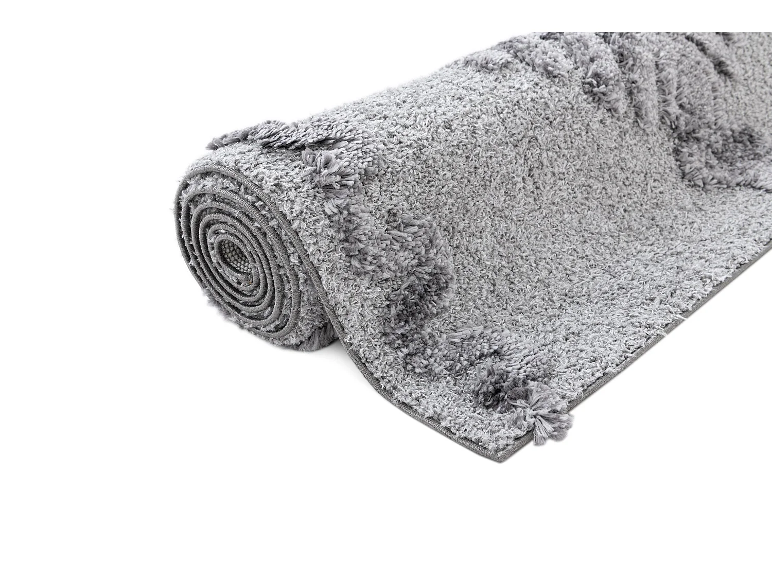 Tapis shaggy 160x245 gris Thun Scutum