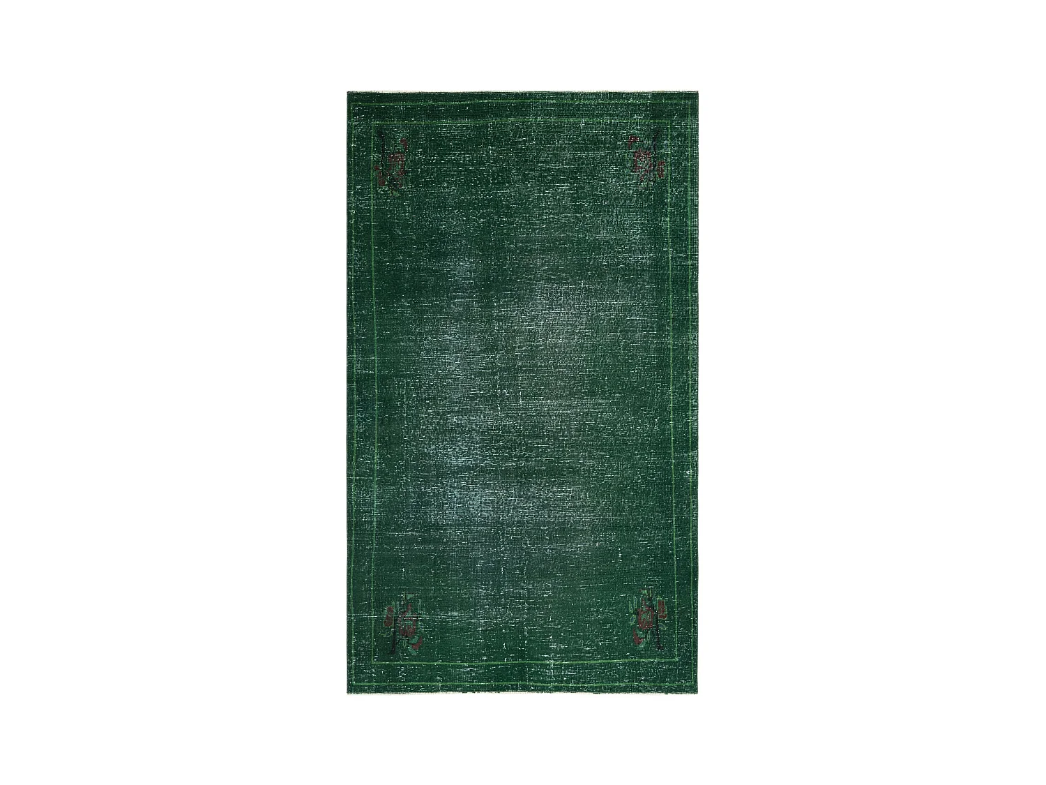 Tapis de laine 160x274 vert Ultra Vintage