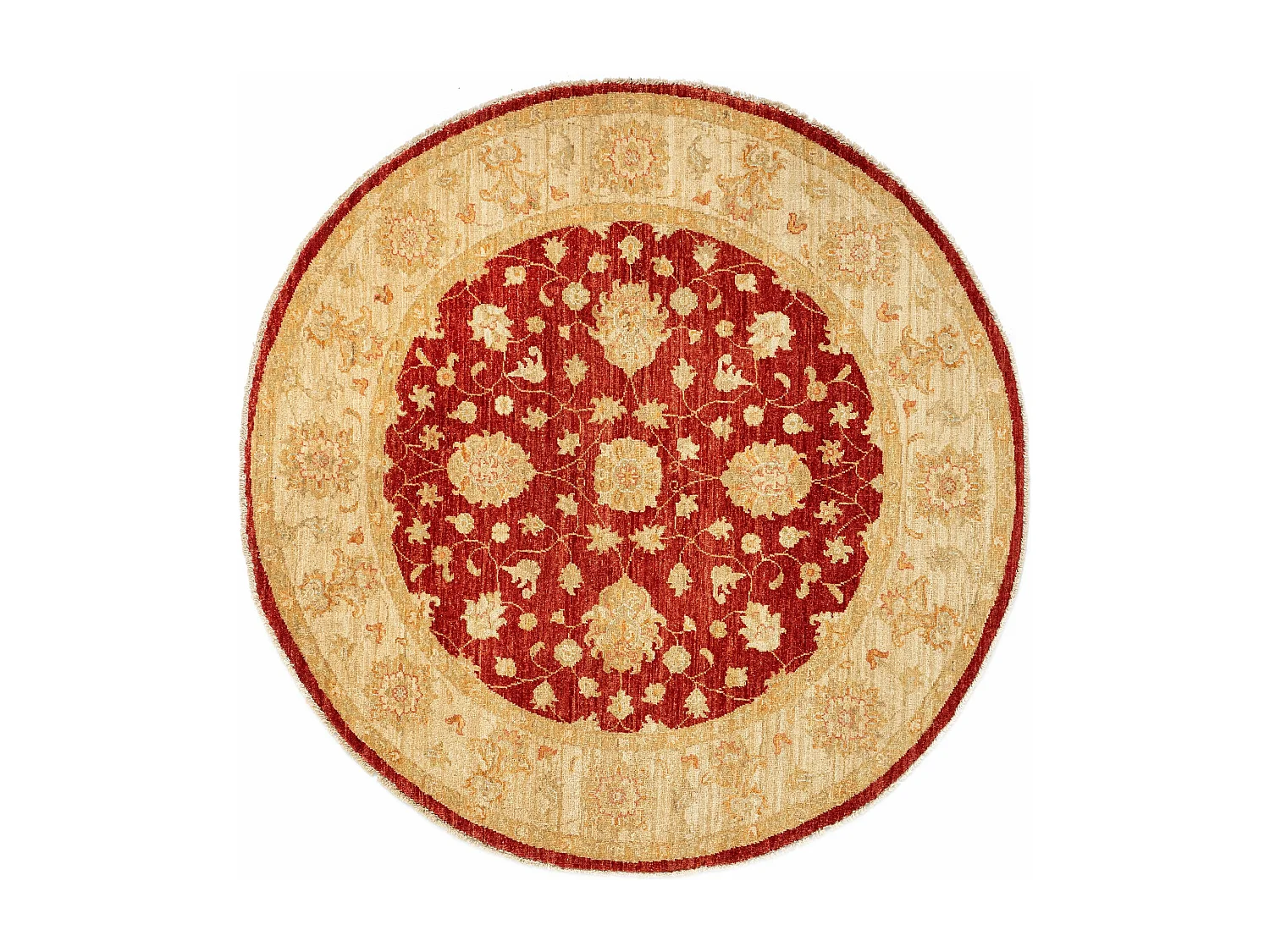 Wollteppich 148x150 Beige Kaizar