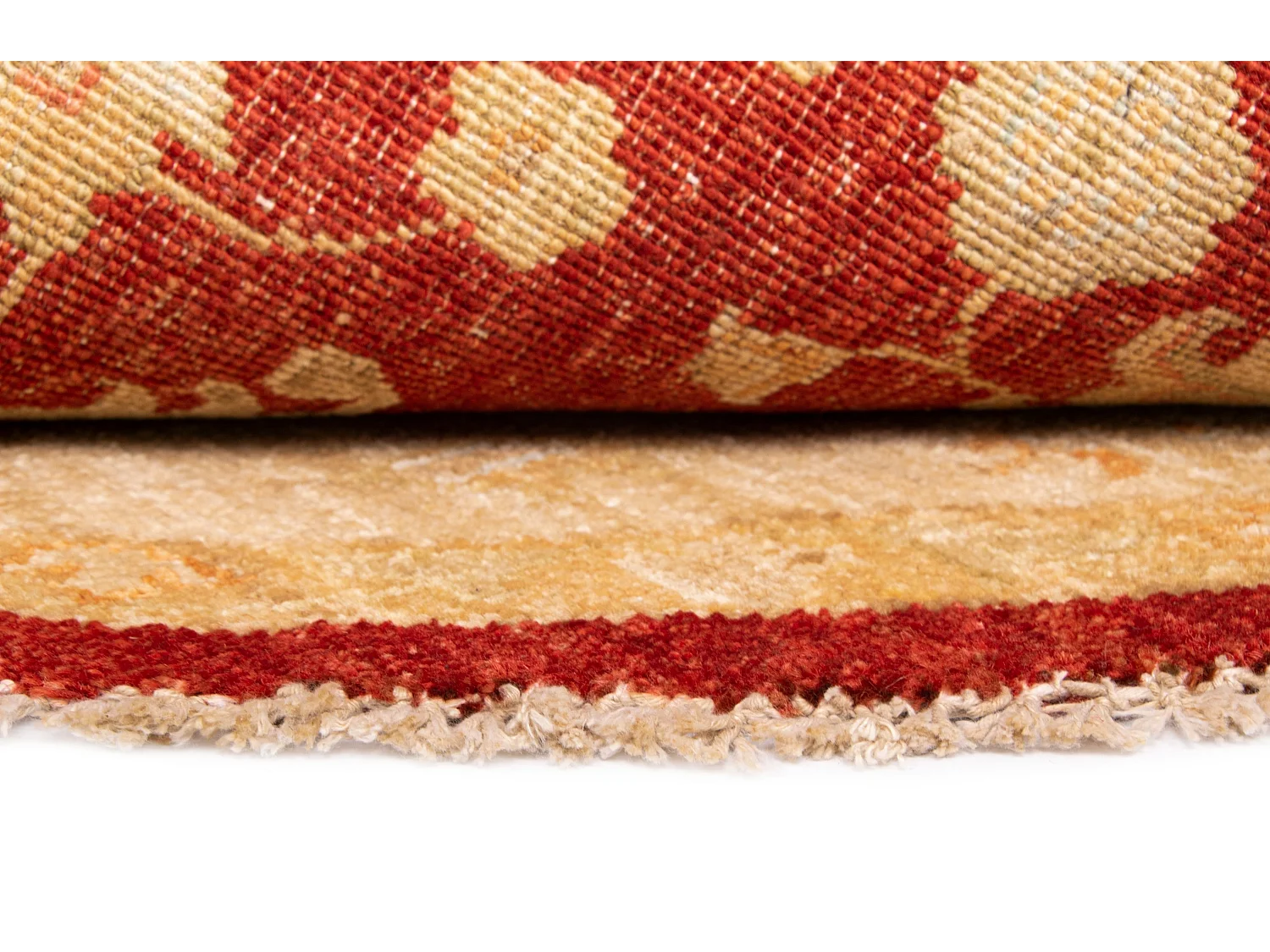 Wollteppich 148x150 Beige Kaizar