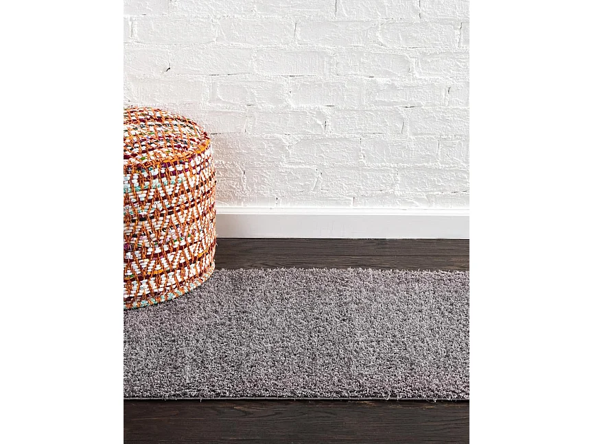 Tapis shaggy 62x120 gris Luzern