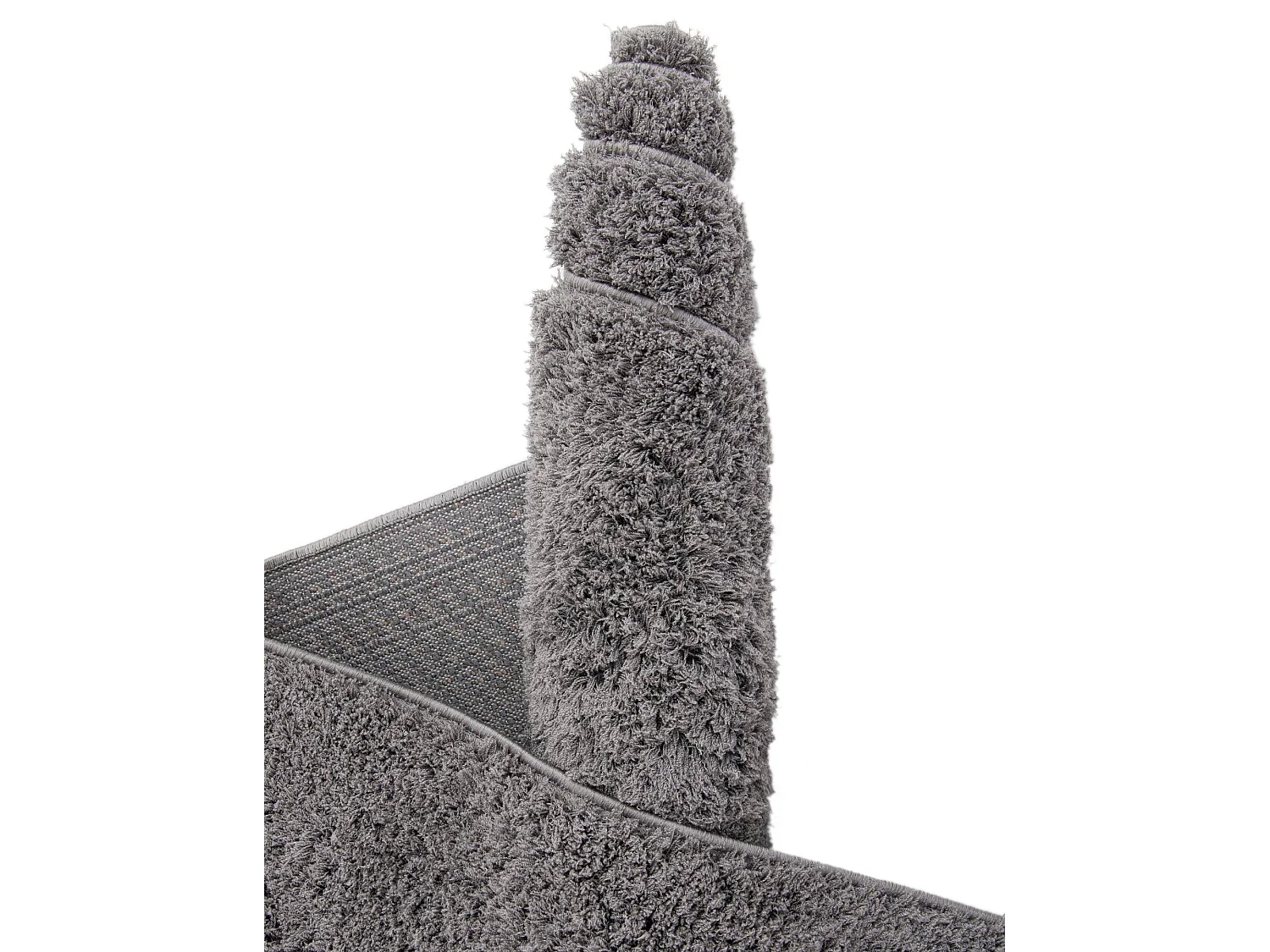 Tapis shaggy 62x120 gris Luzern