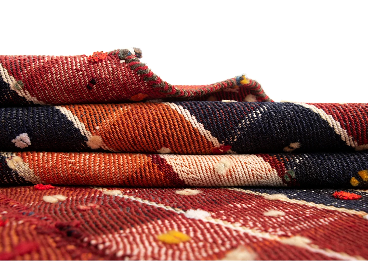 Tapis de laine 137x240 rouge Jajim