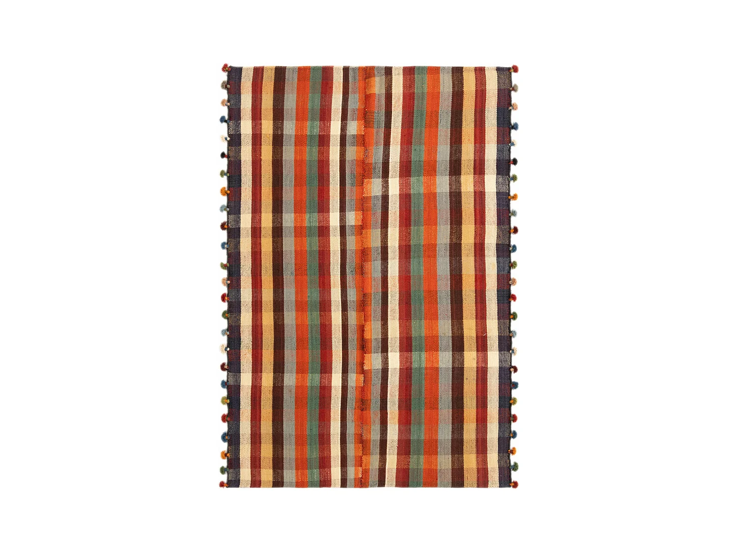Tapis de laine 144x218 multicolore Jajim