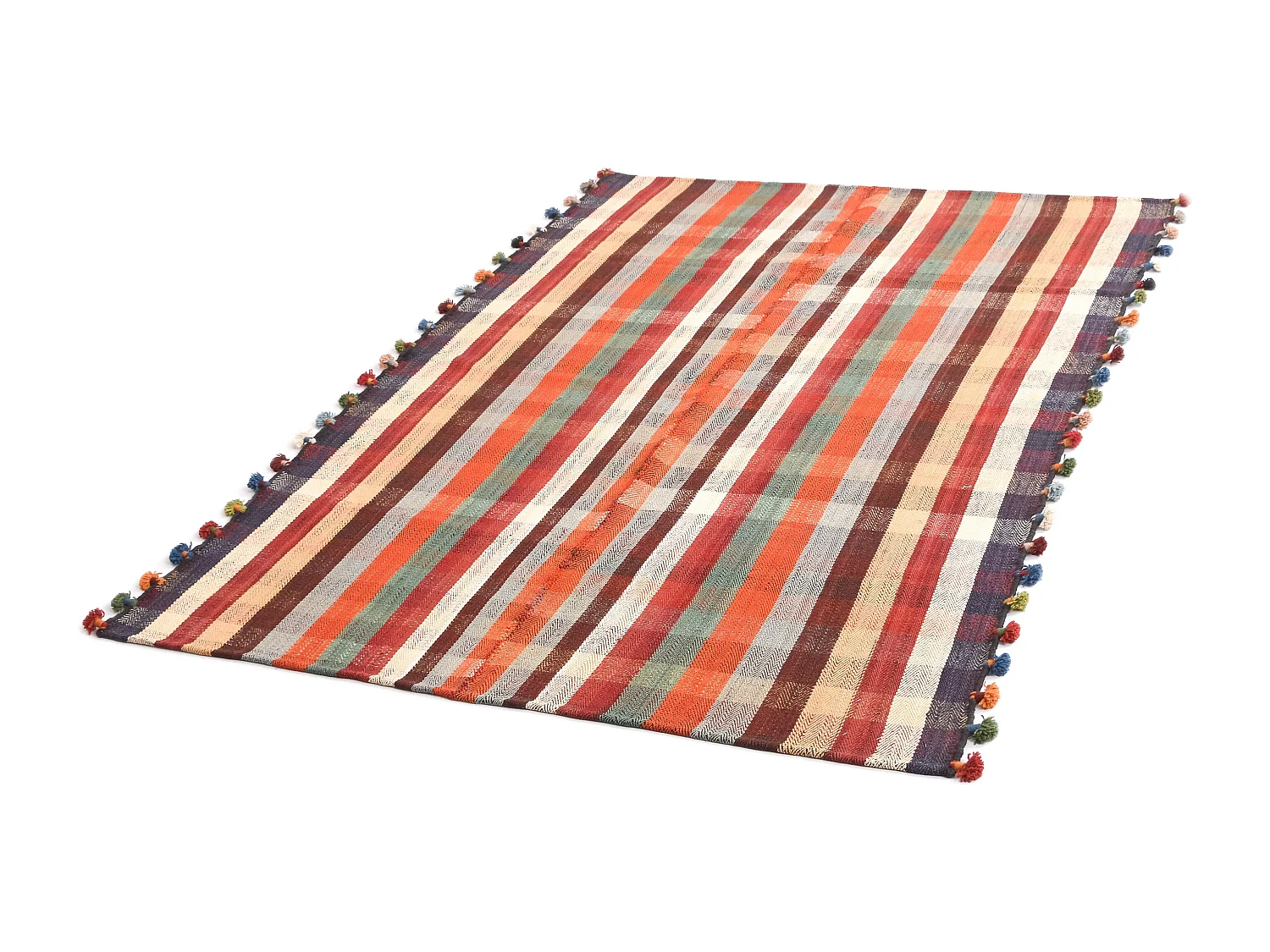 Tapis de laine 144x218 multicolore Jajim