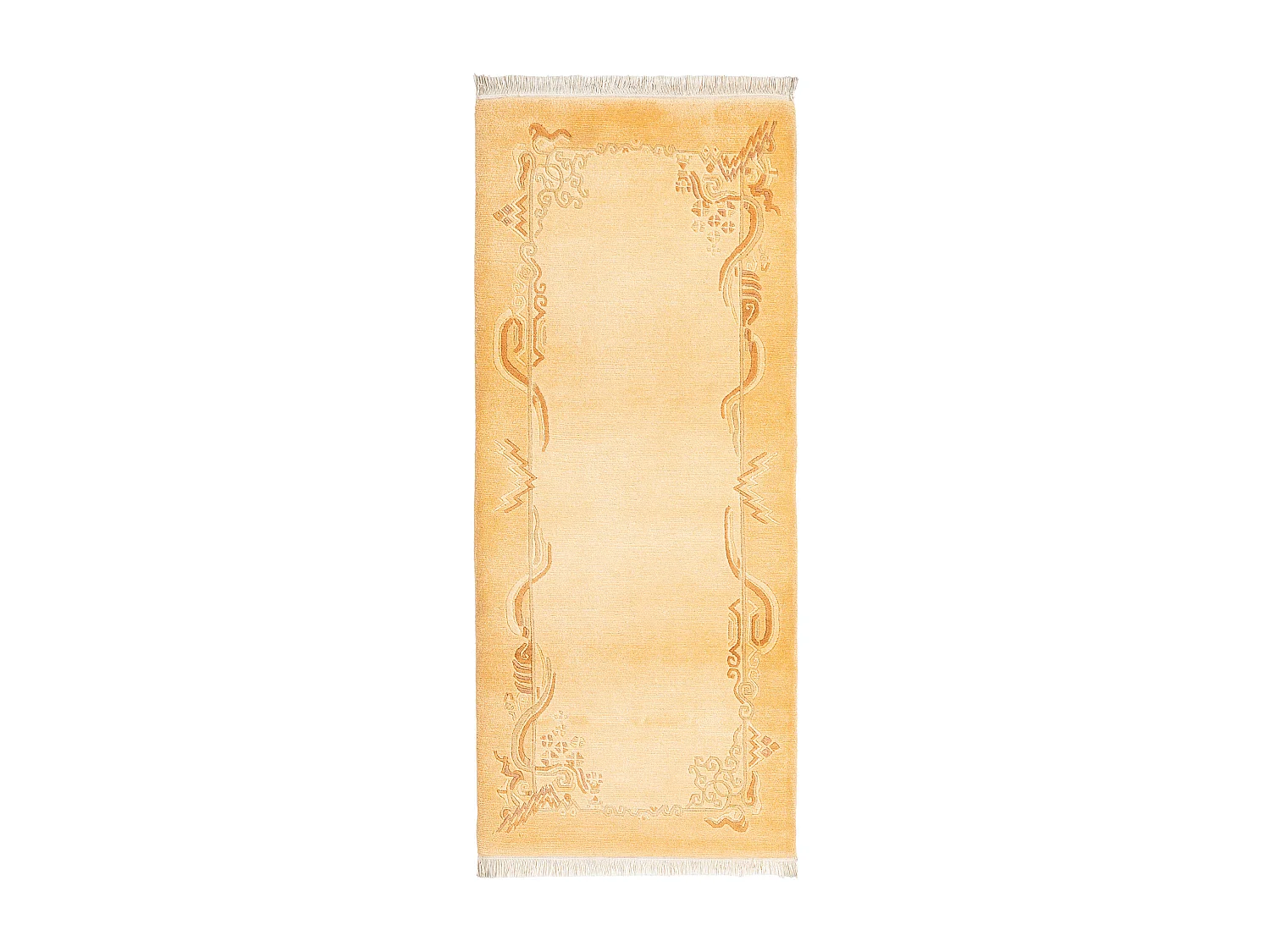 Tapis de couloir en laine 84x203 orange Darya