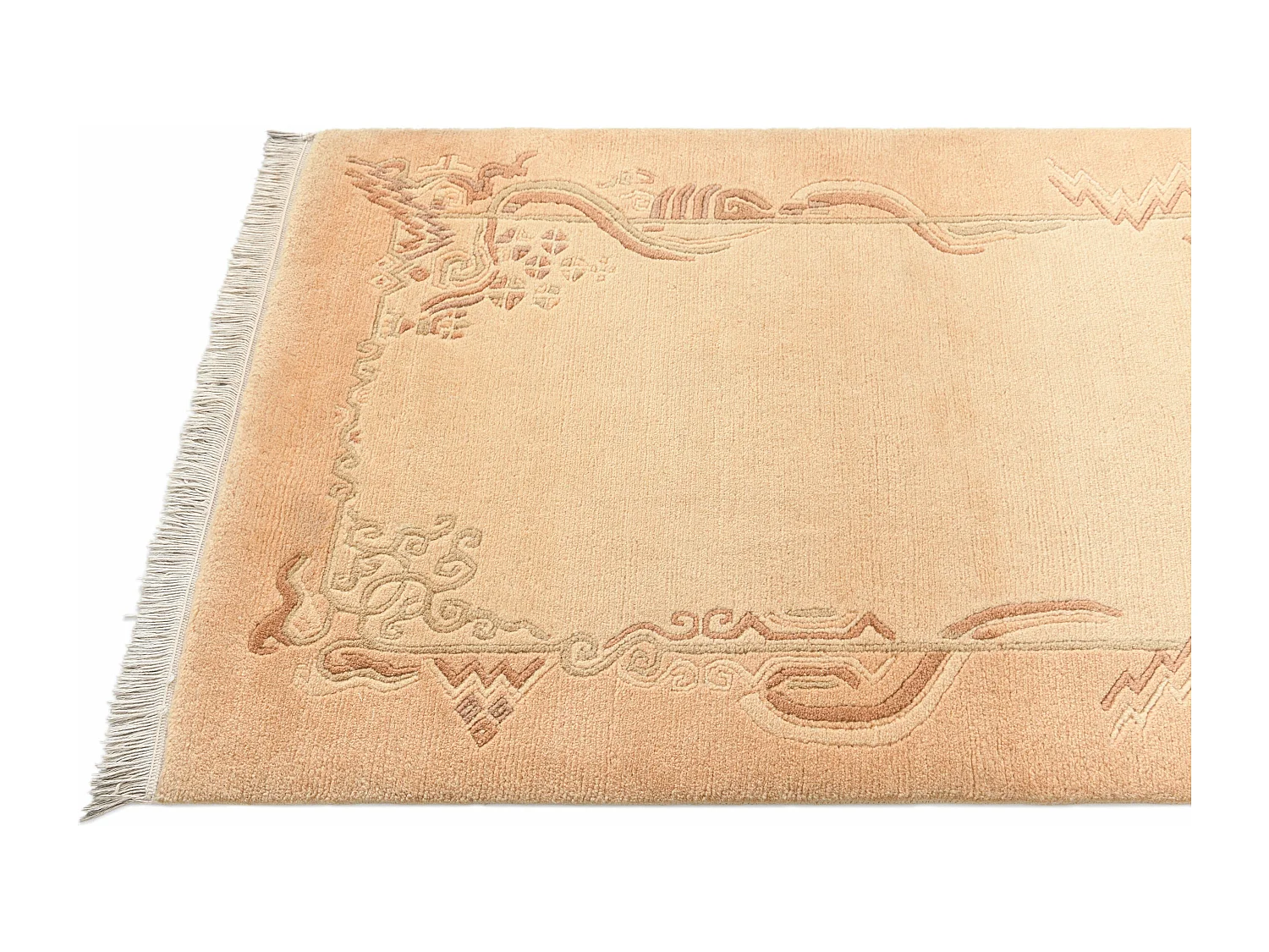 Tapis de couloir en laine 84x203 orange Darya