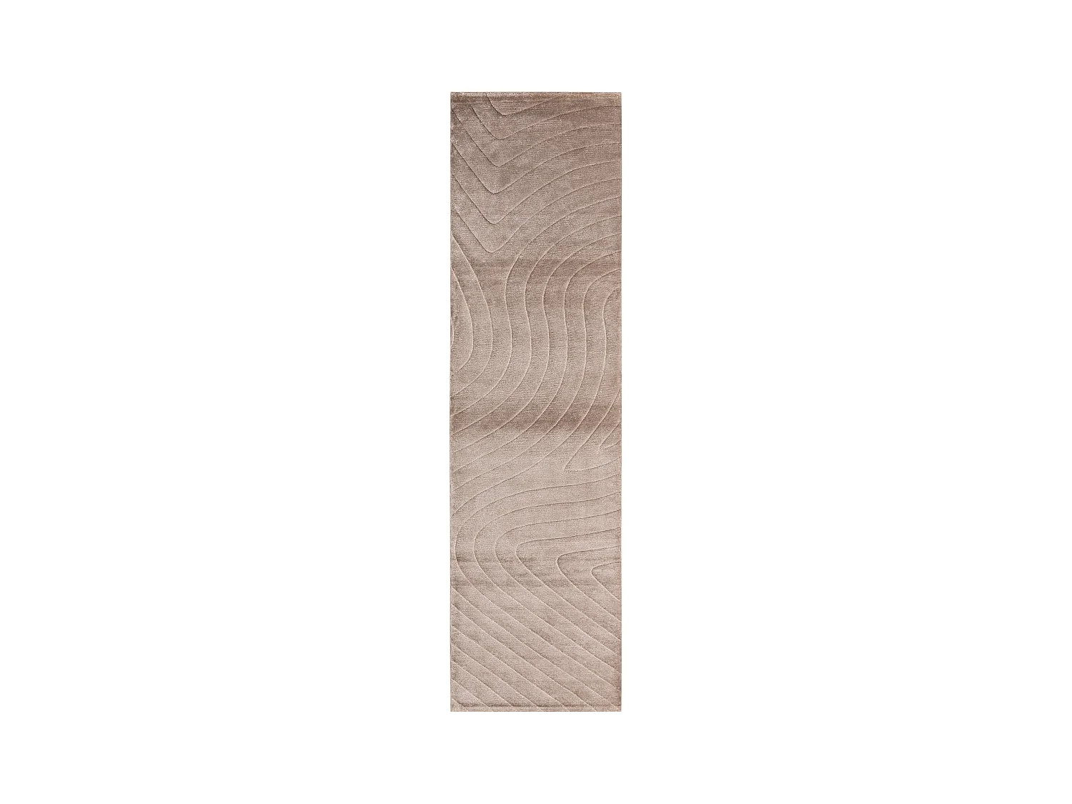 Tapis de couloir en laine 79x292 brun Darya