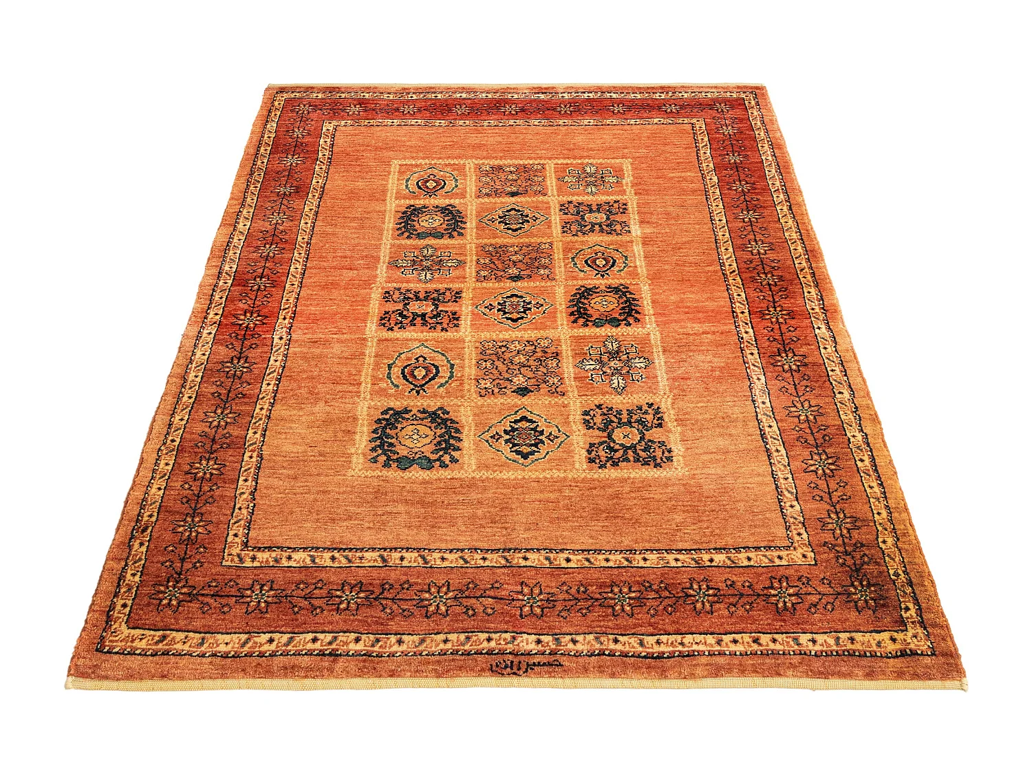 Woltapijt 154x109 Oranje Kashkuli