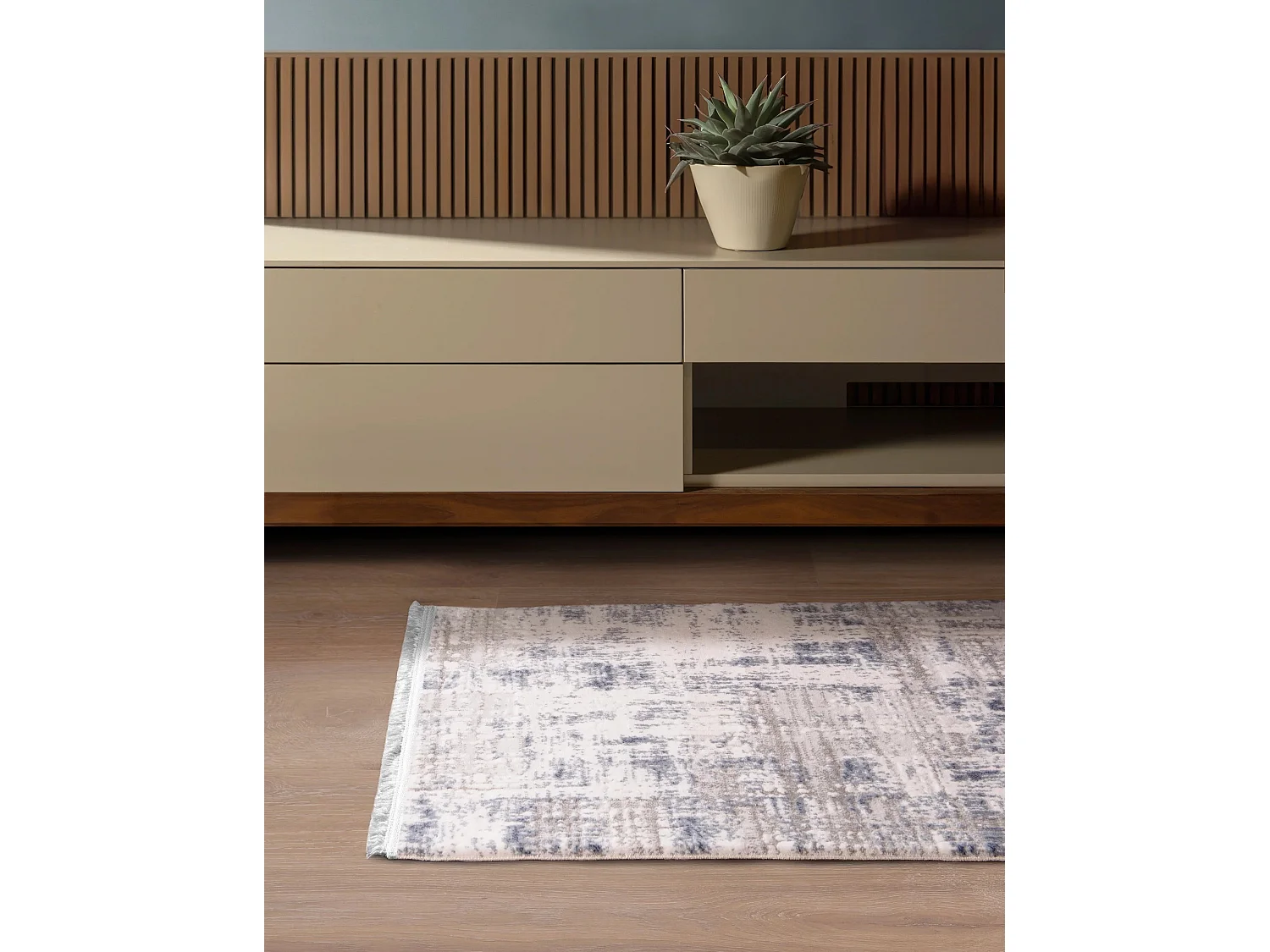 Tapis 62x185 Bleu Davos Miracle