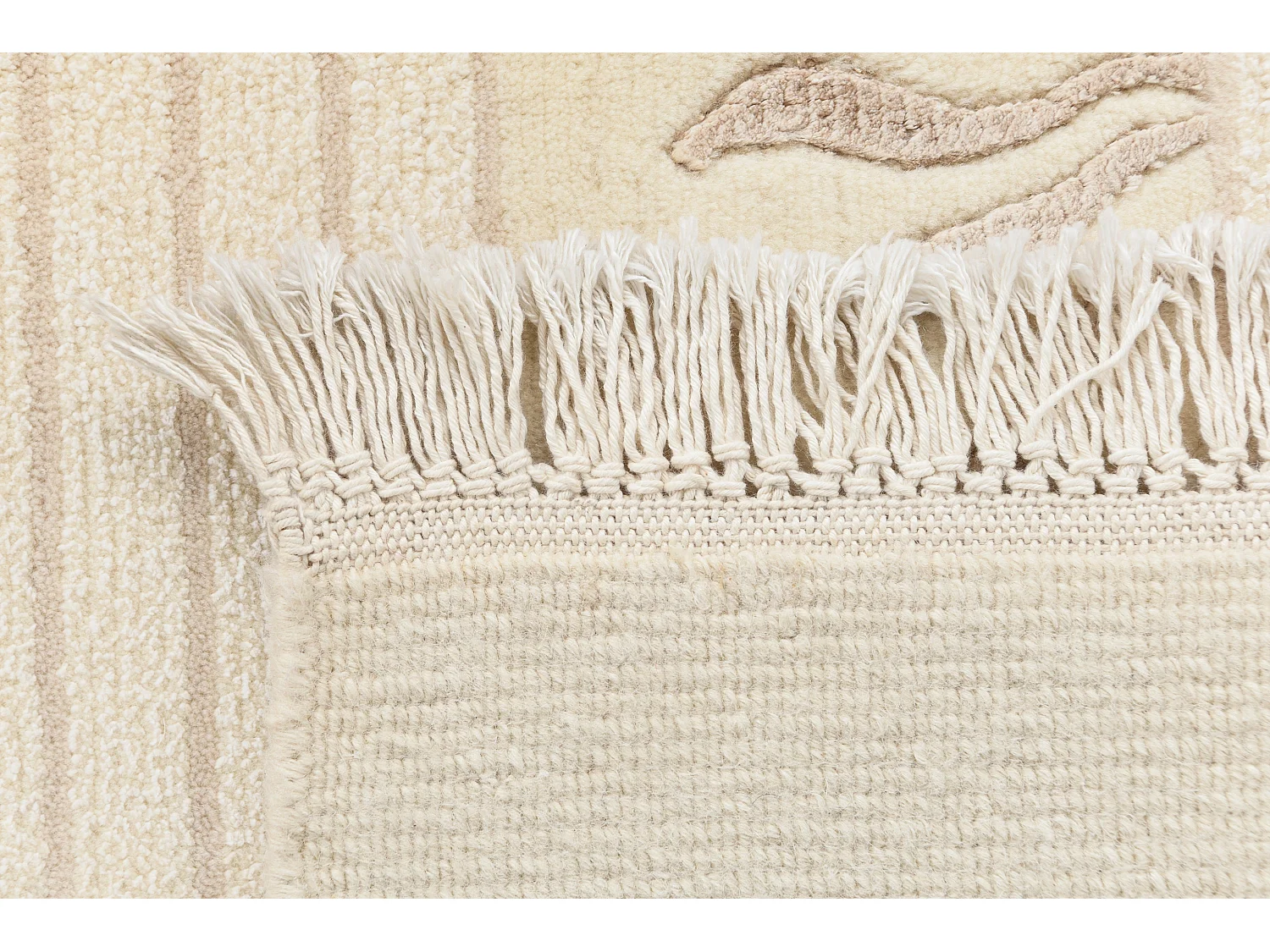 Tapis de laine 122x183 beige Darya