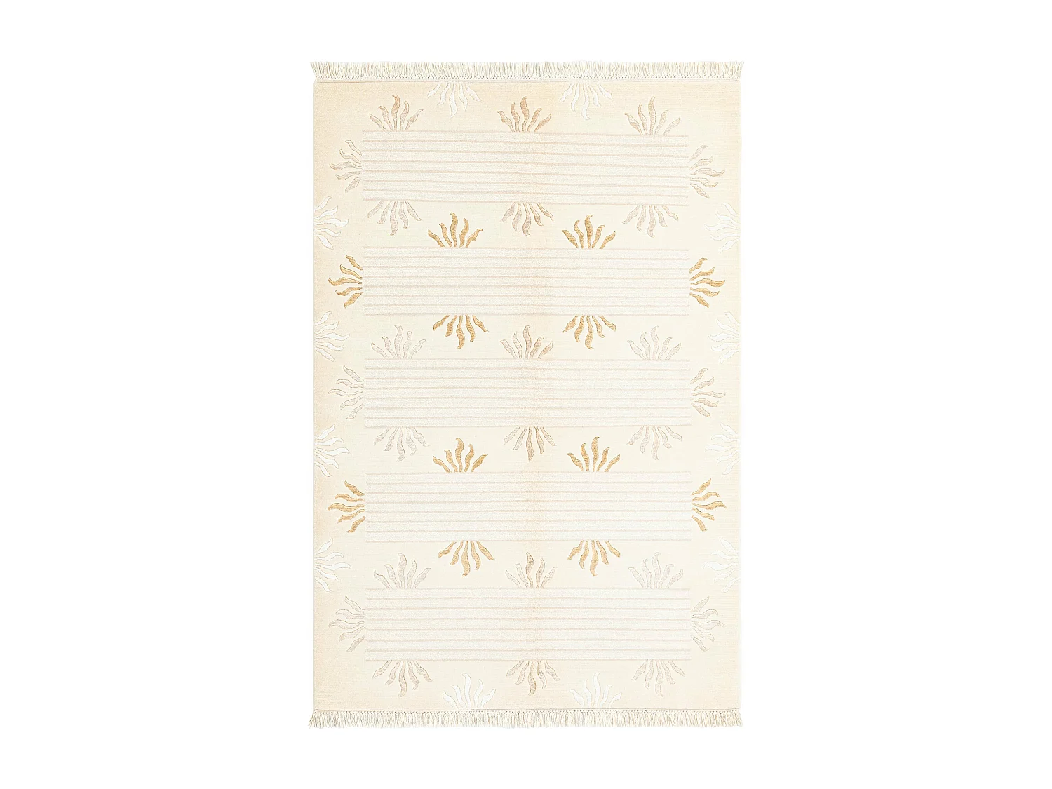 Tapis de laine 122x183 beige Darya