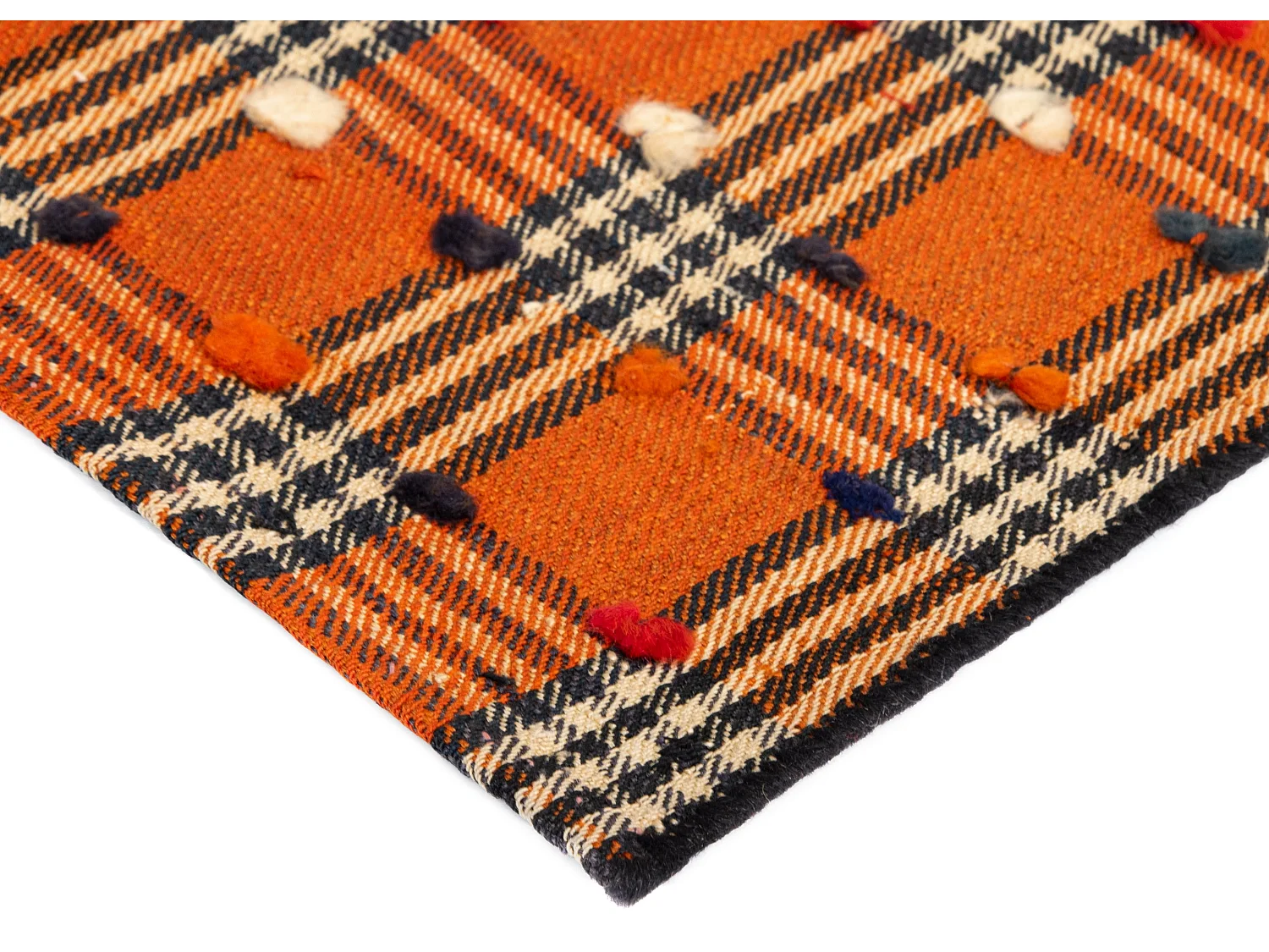 Tappeto in lana 130x204 arancia Jajim