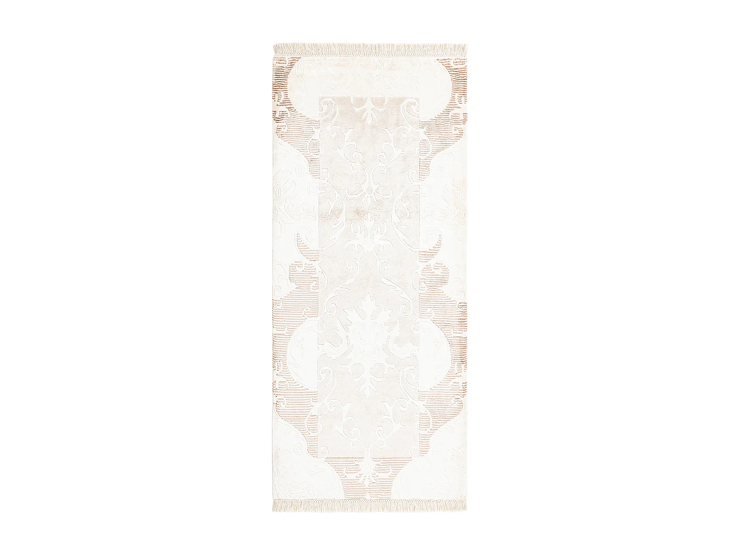 Läufer-Wollteppich 84x191 Beige Darya