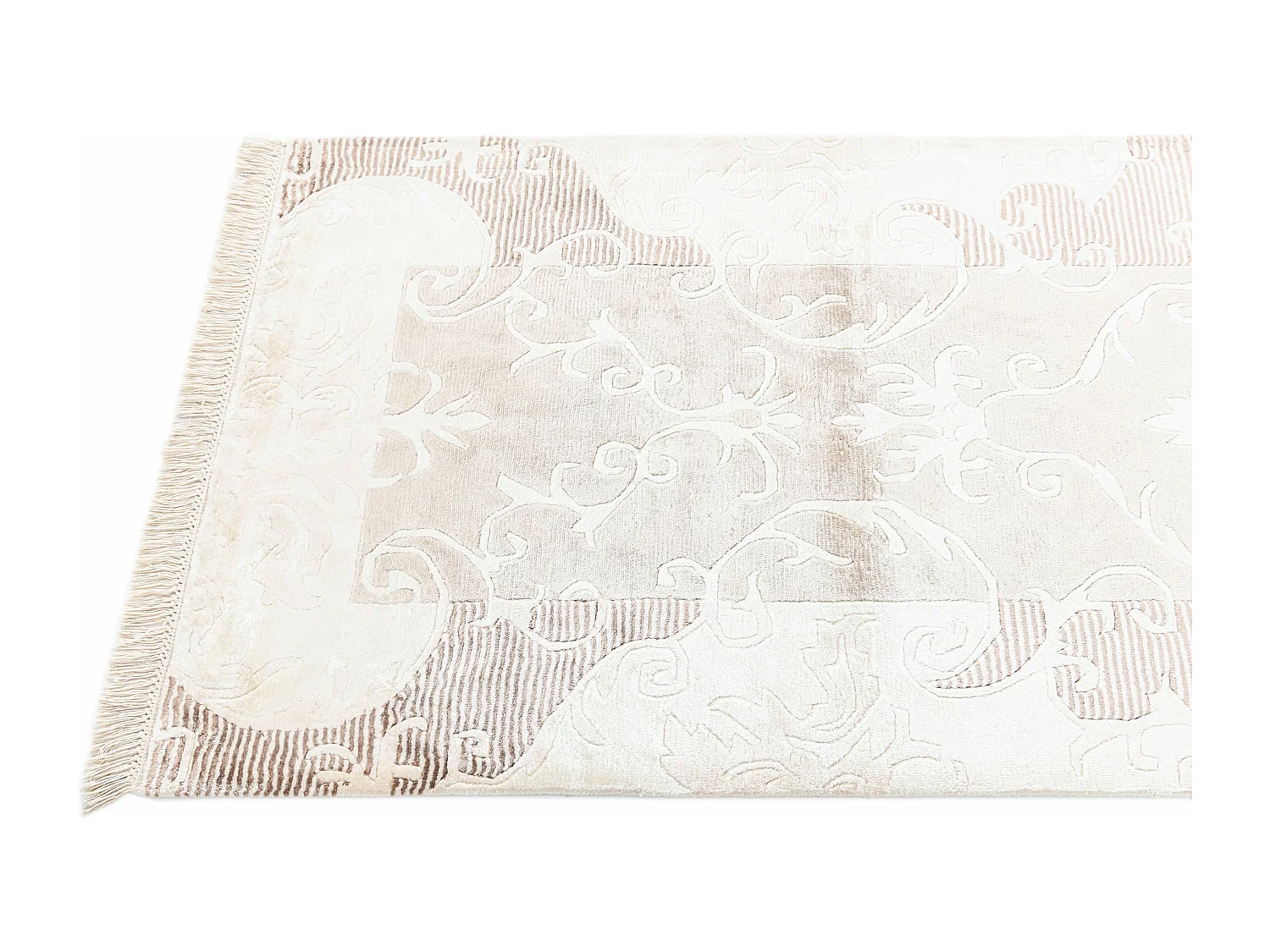 Läufer-Wollteppich 84x191 Beige Darya