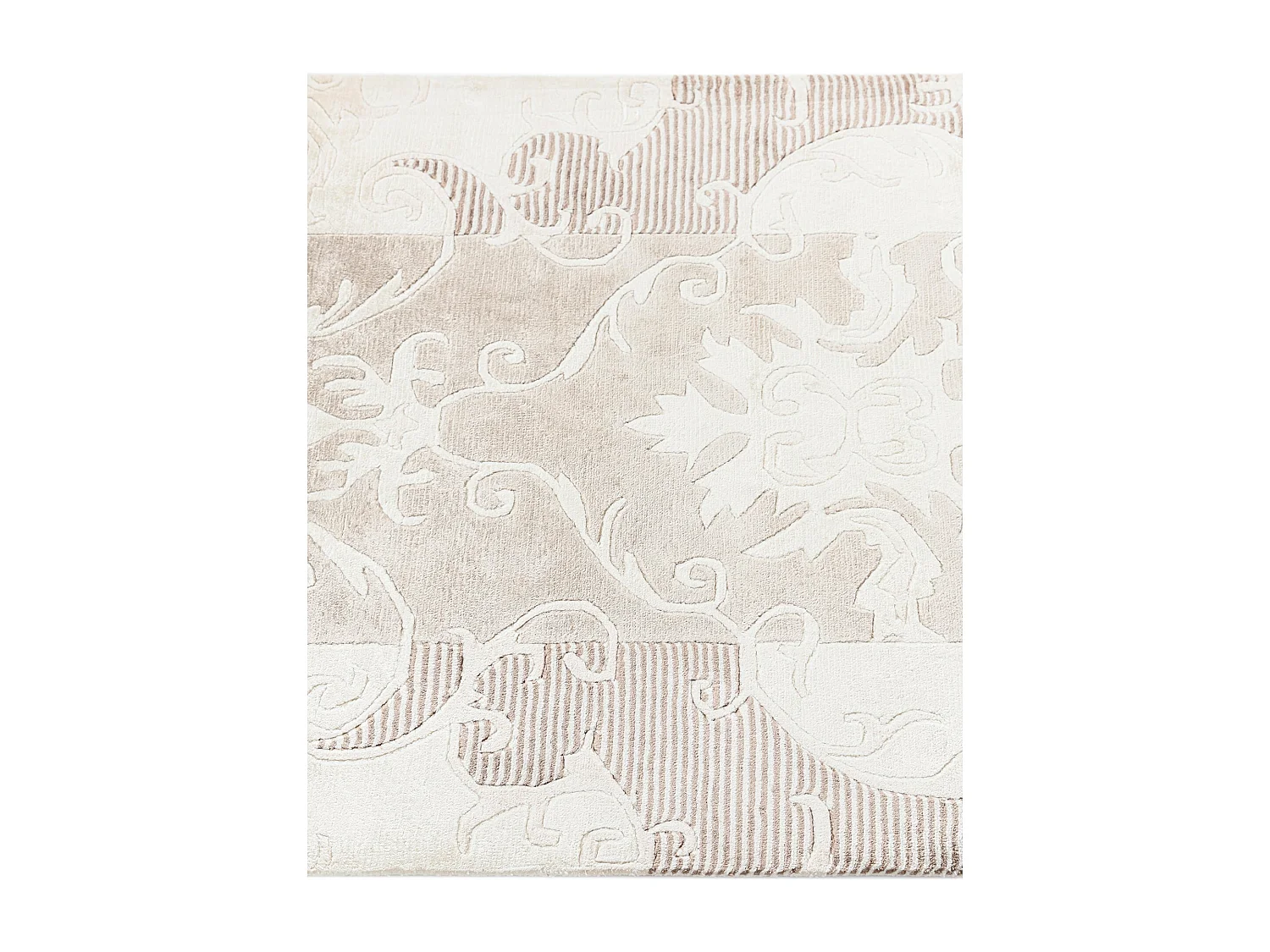 Läufer-Wollteppich 84x191 Beige Darya