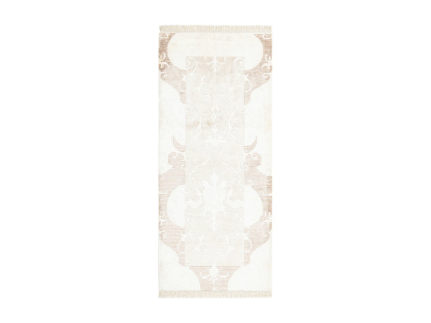 Läufer-Wollteppich 84x191 Beige Darya