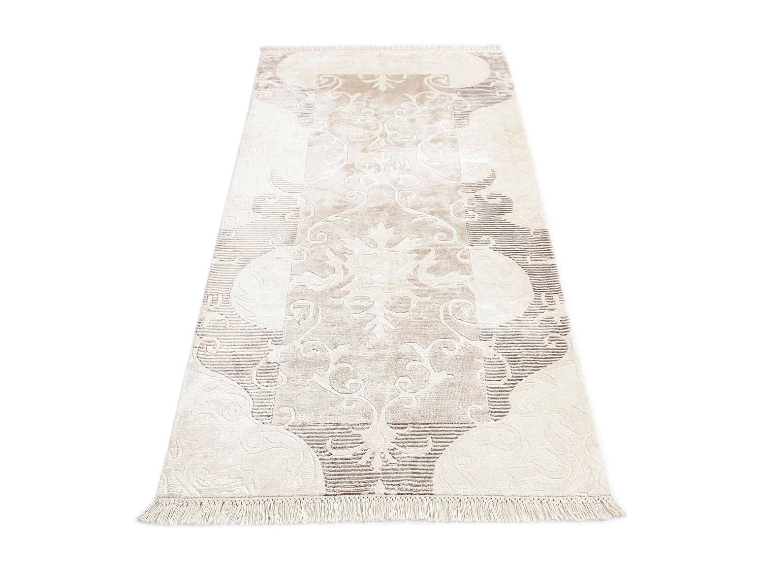 Tapis de couloir en laine 84x191 beige Darya