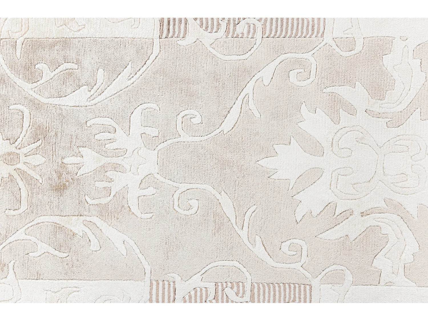 Tapis de couloir en laine 84x191 beige Darya