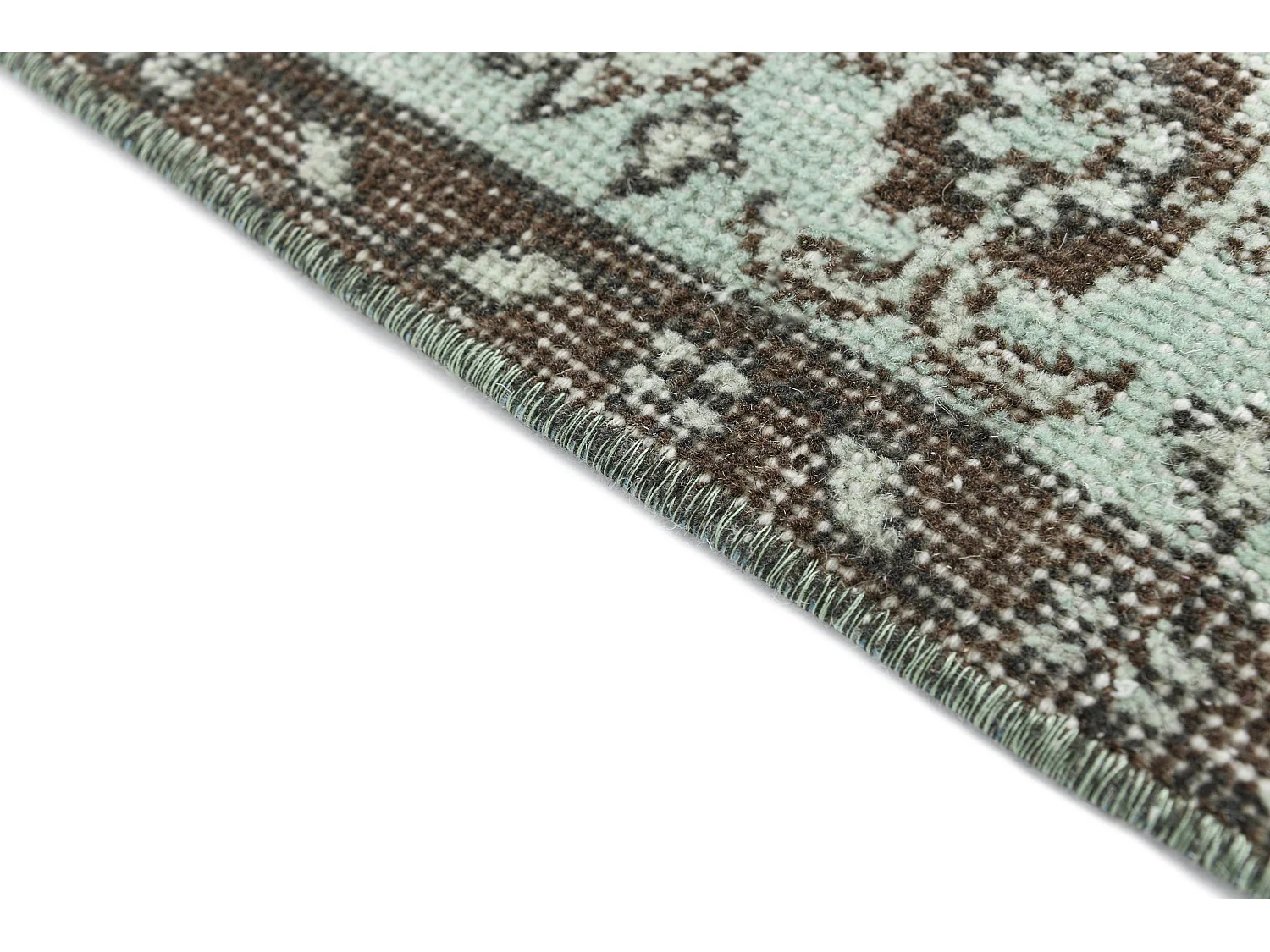 Tapis de laine 193x284 vert Ultra Vintage