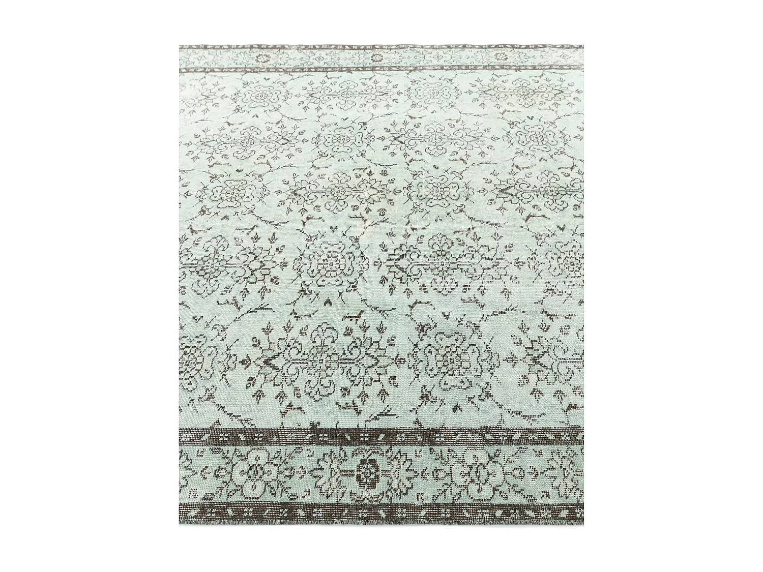 Tapis de laine 193x284 vert Ultra Vintage
