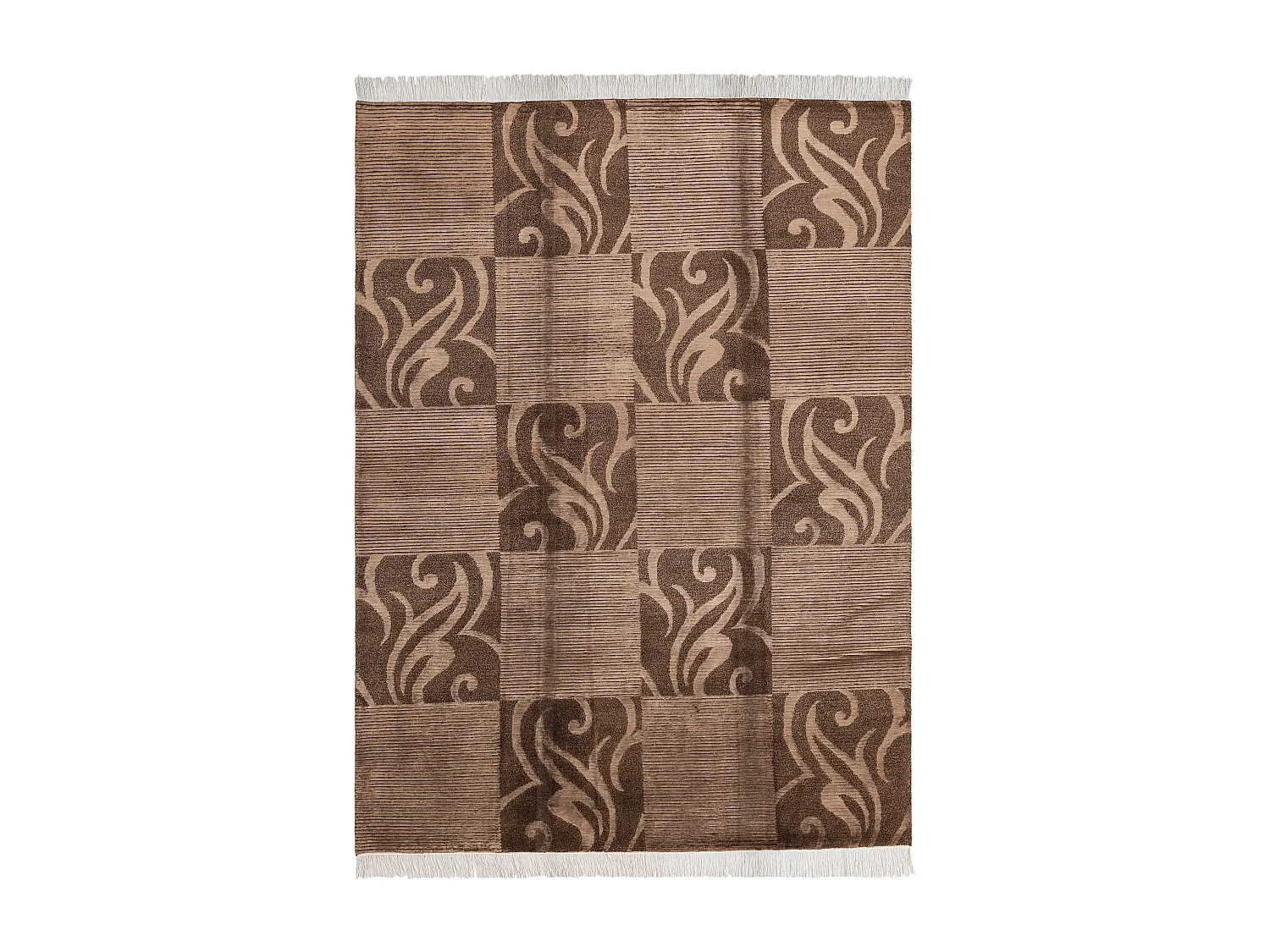 Tapis de laine 175x244 brun Darya