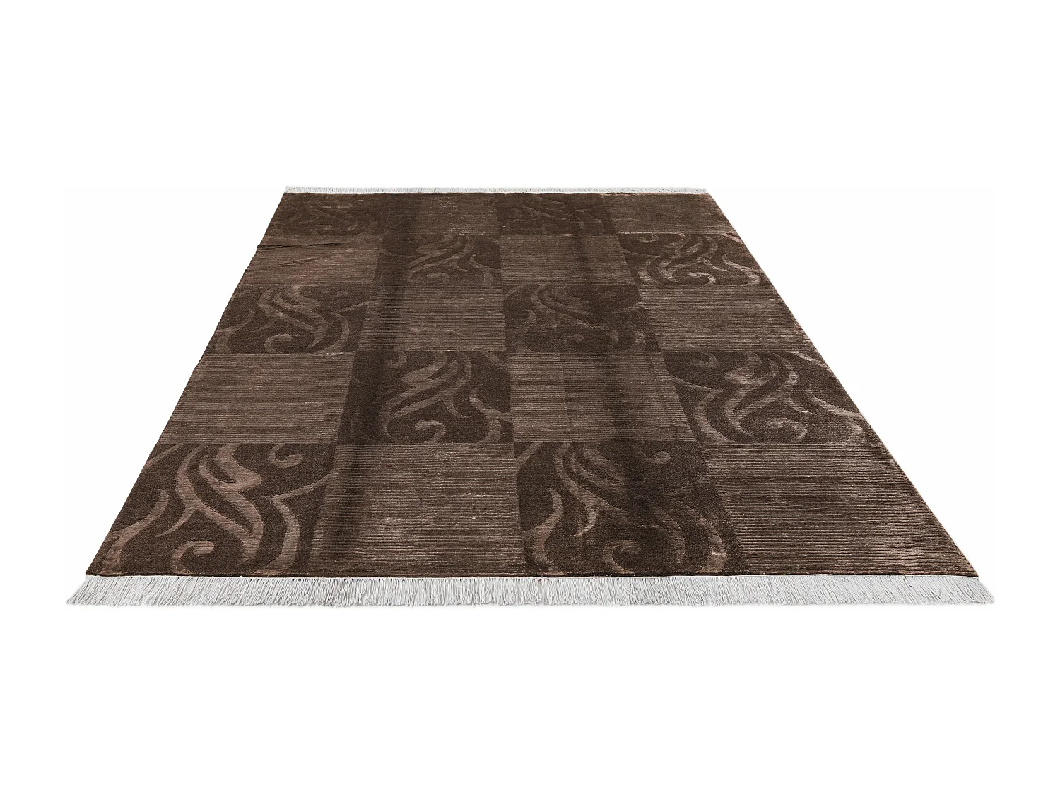 Tapis de laine 175x244 brun Darya