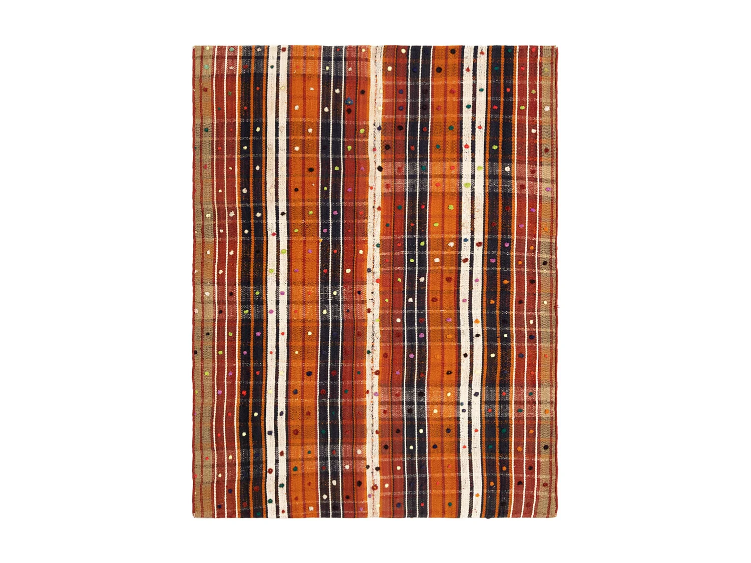 Tapis de laine 134x175 multicolore Jajim