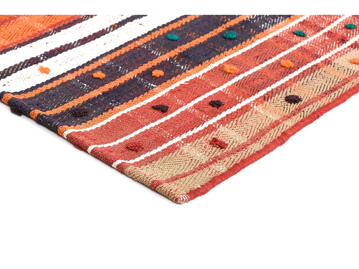 Tapis de laine 134x175 multicolore Jajim