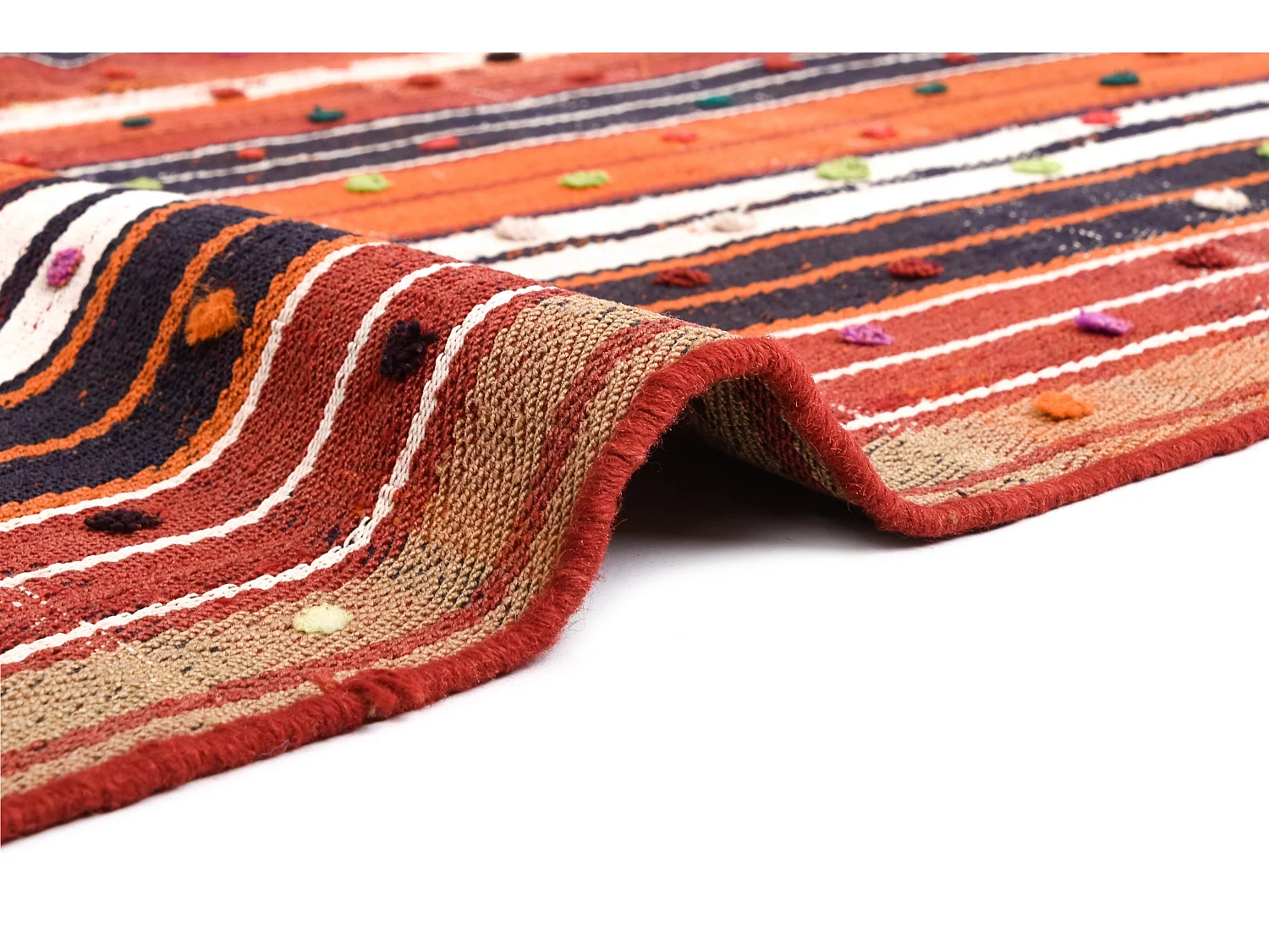 Tapis de laine 134x175 multicolore Jajim