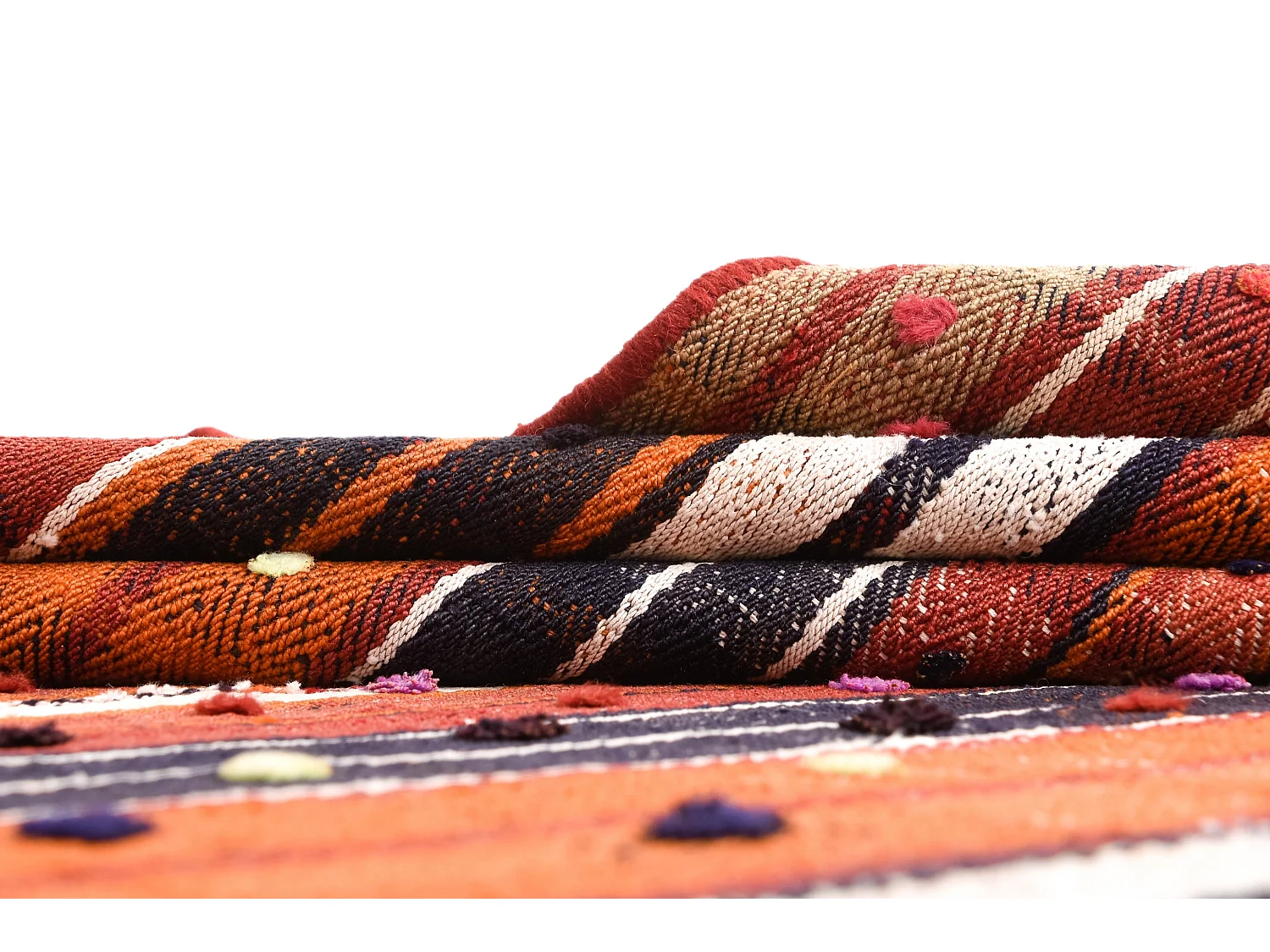 Tapis de laine 134x175 multicolore Jajim