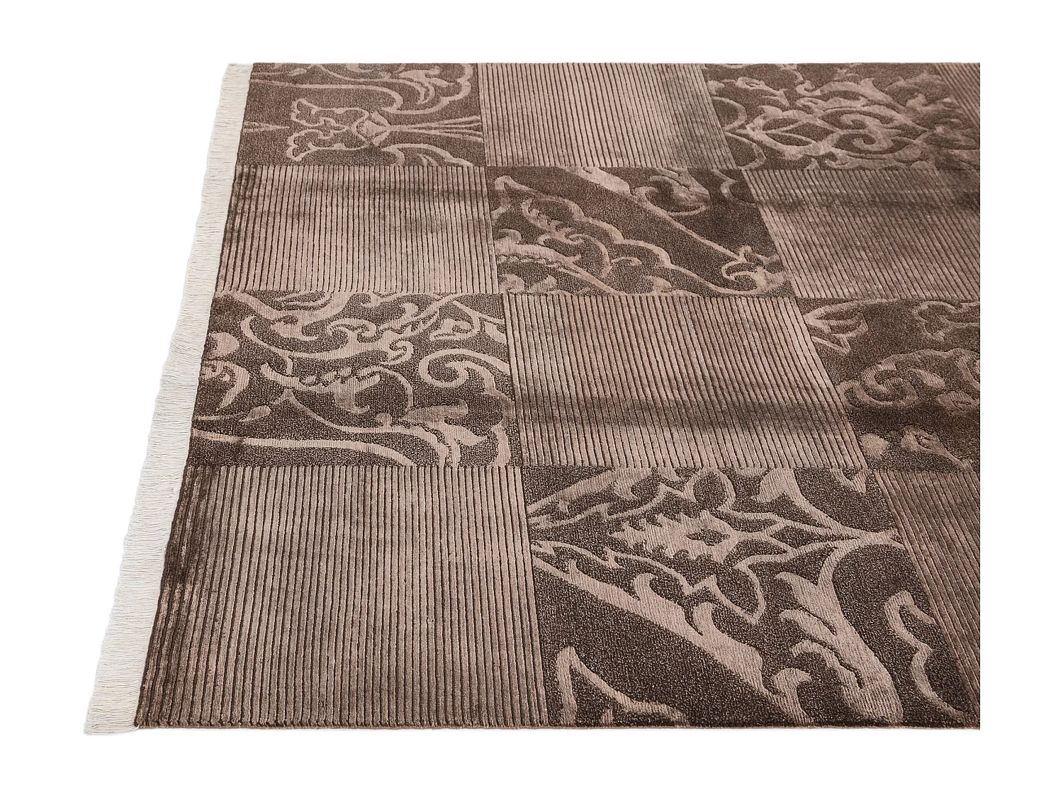 Tapis de laine 175x244 brun Darya