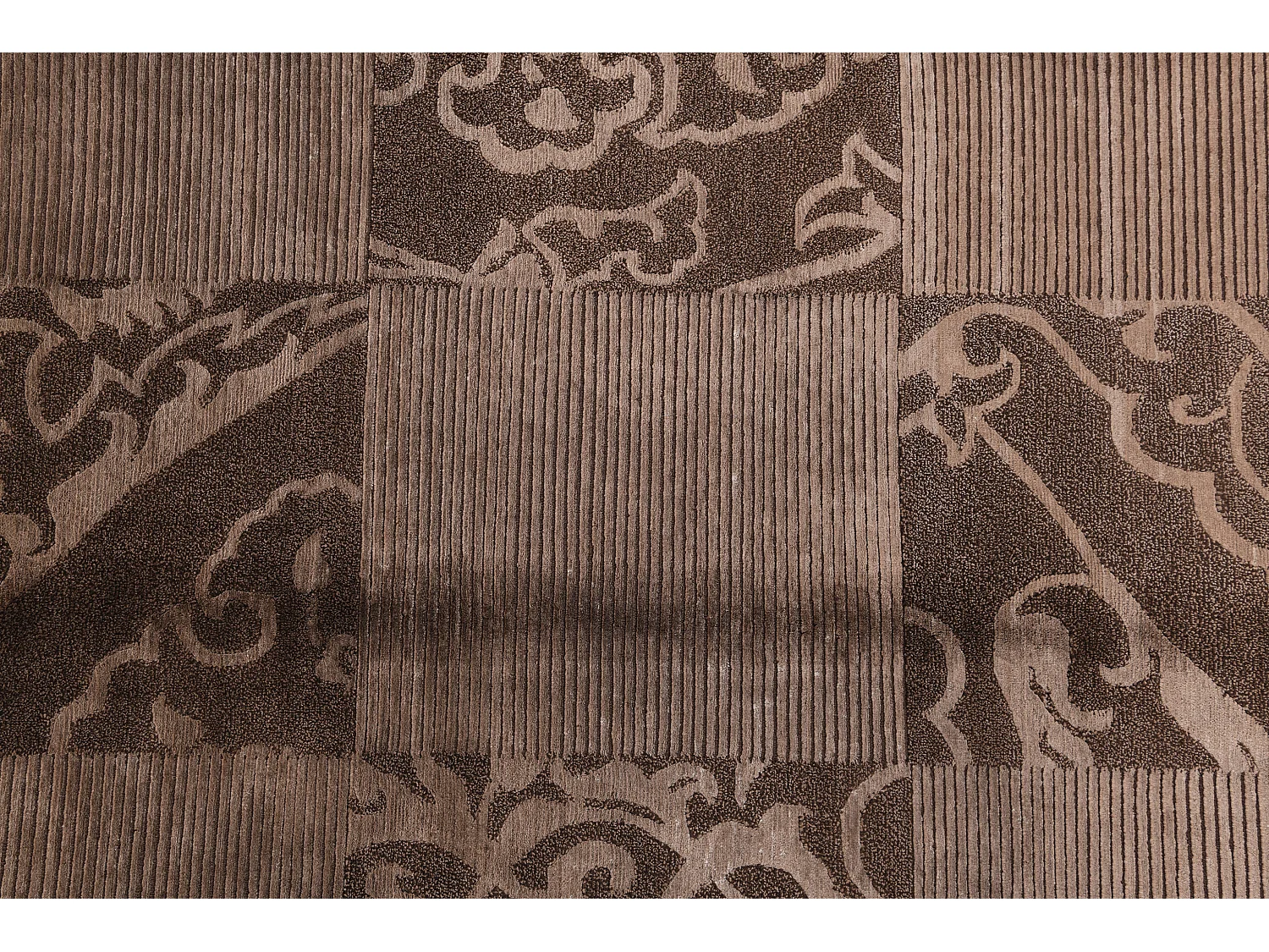 Tapis de laine 175x244 brun Darya