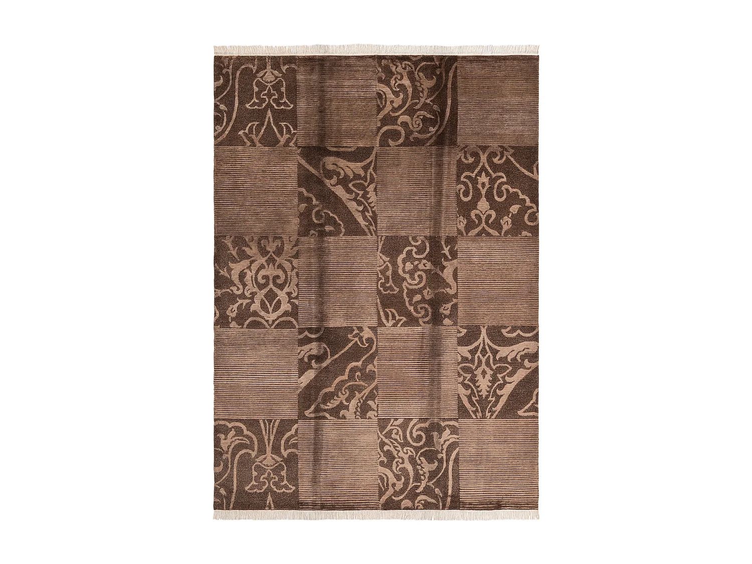 Tapis de laine 175x244 brun Darya