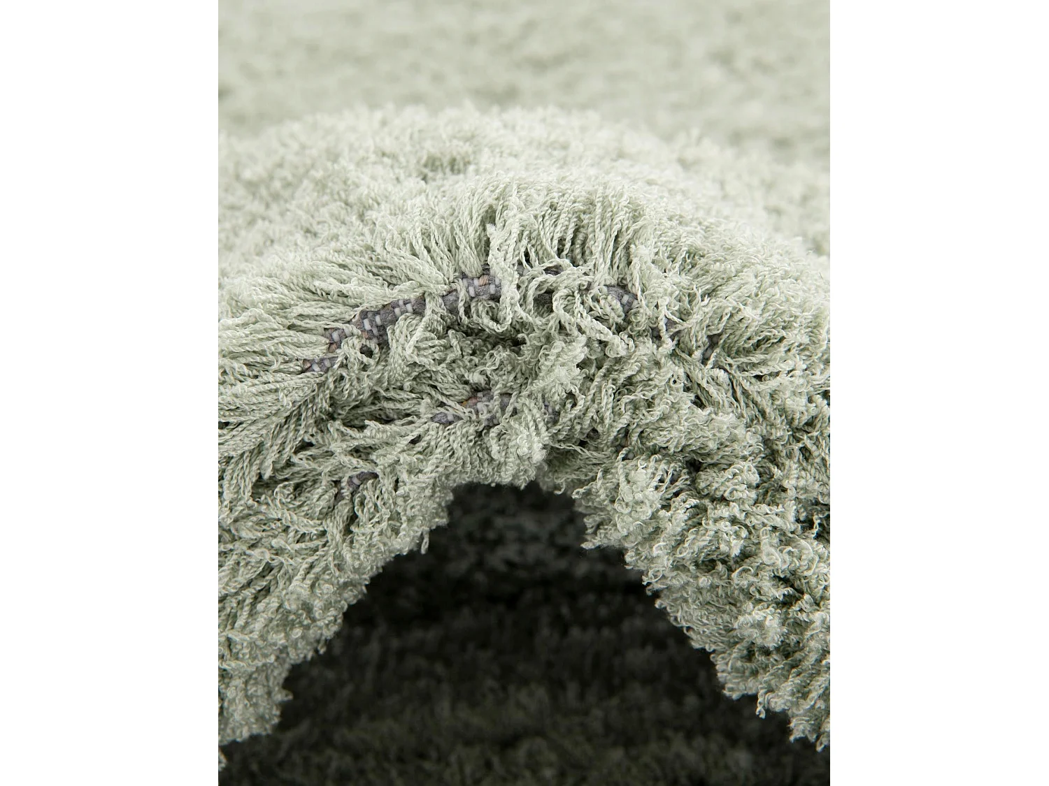 Tapis shaggy 62x120 vert Luzern